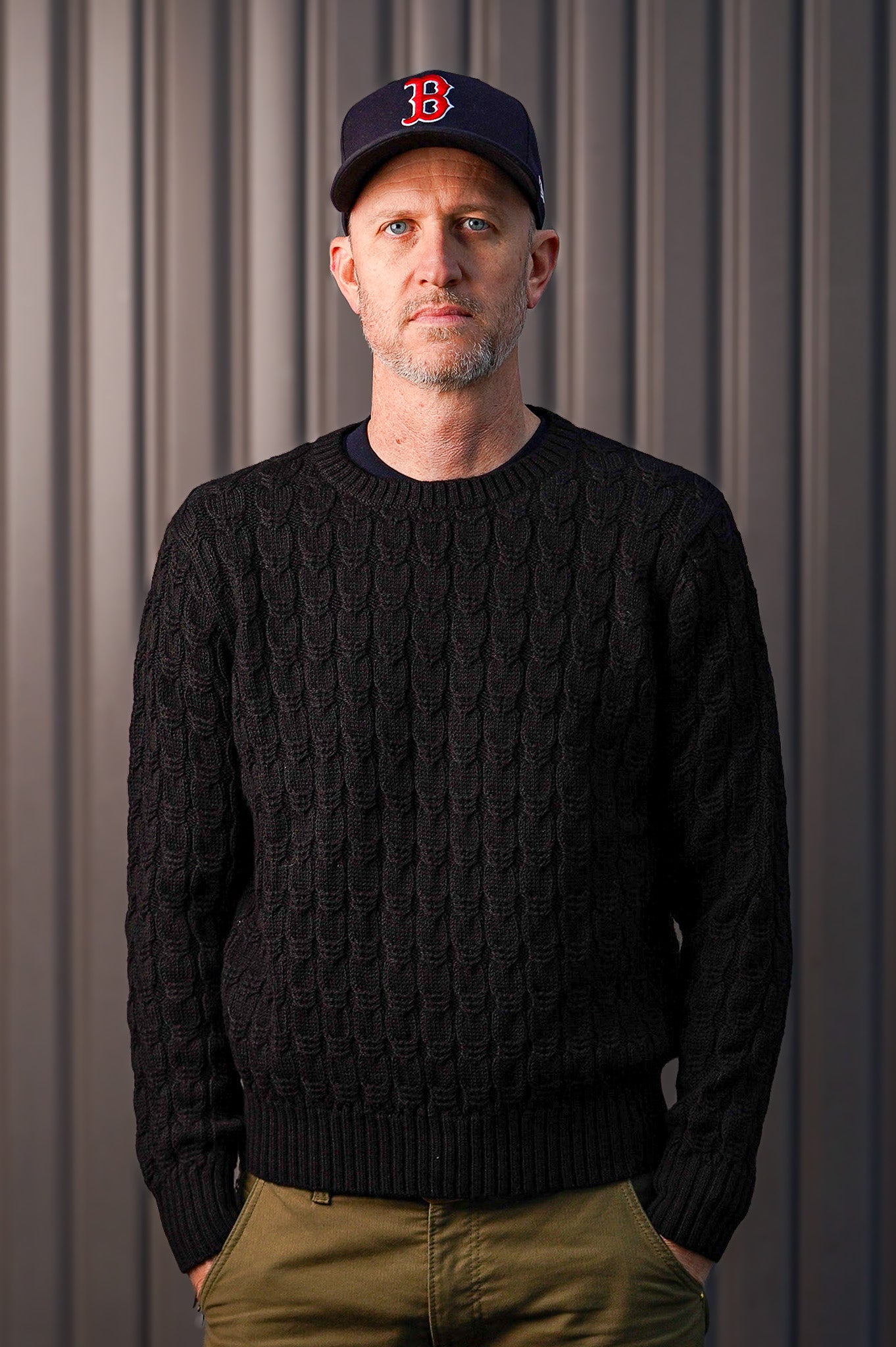 Wythe Highland Cableknit Sweater - Black