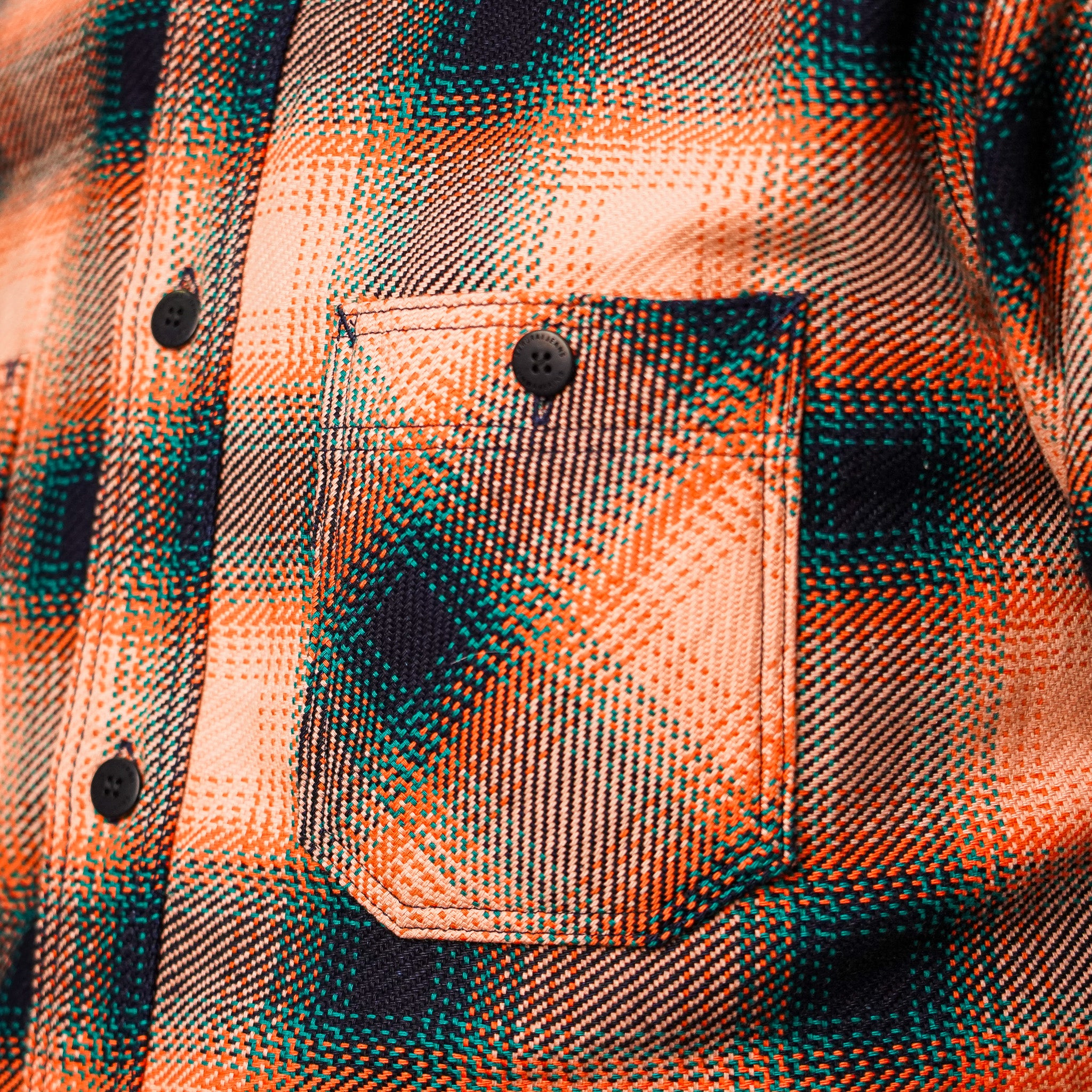 Samurai SIN25-01W Heavy Rope Dyed Indigo Flannel - Indigo/Pink