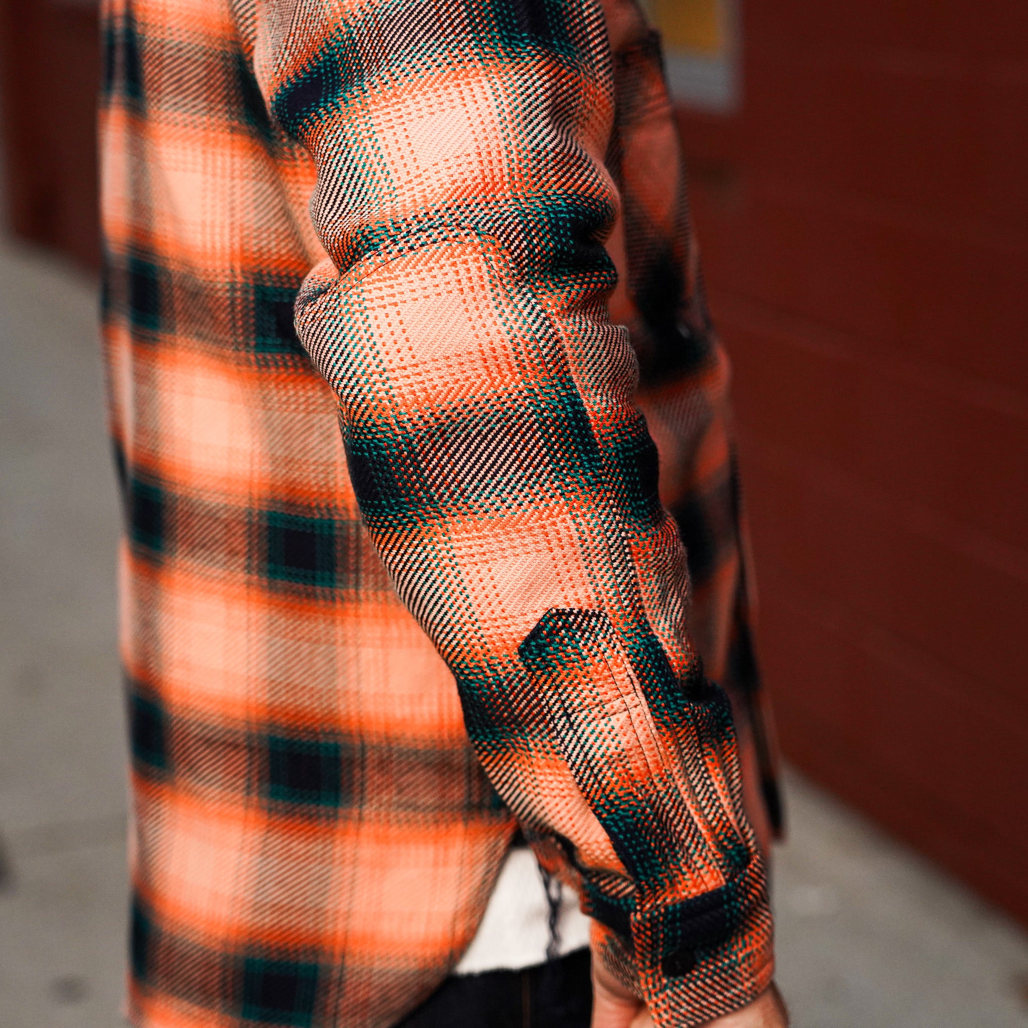 Samurai SIN25-01W Heavy Rope Dyed Indigo Flannel - Indigo/Pink