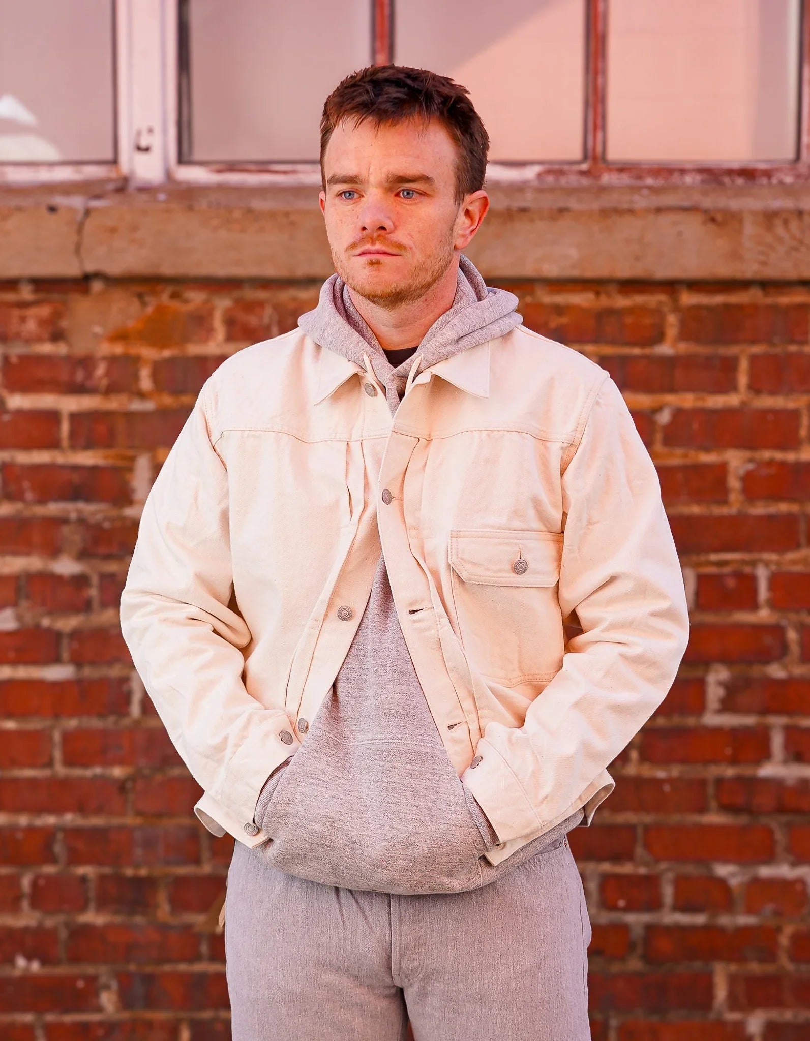 Fullcount 2107EC Type 1 Denim Jacket - Ecru