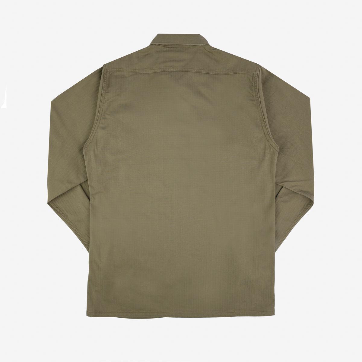 Iron Heart IHSH-385-BEI 9oz Herringbone Military Shirt - Beige