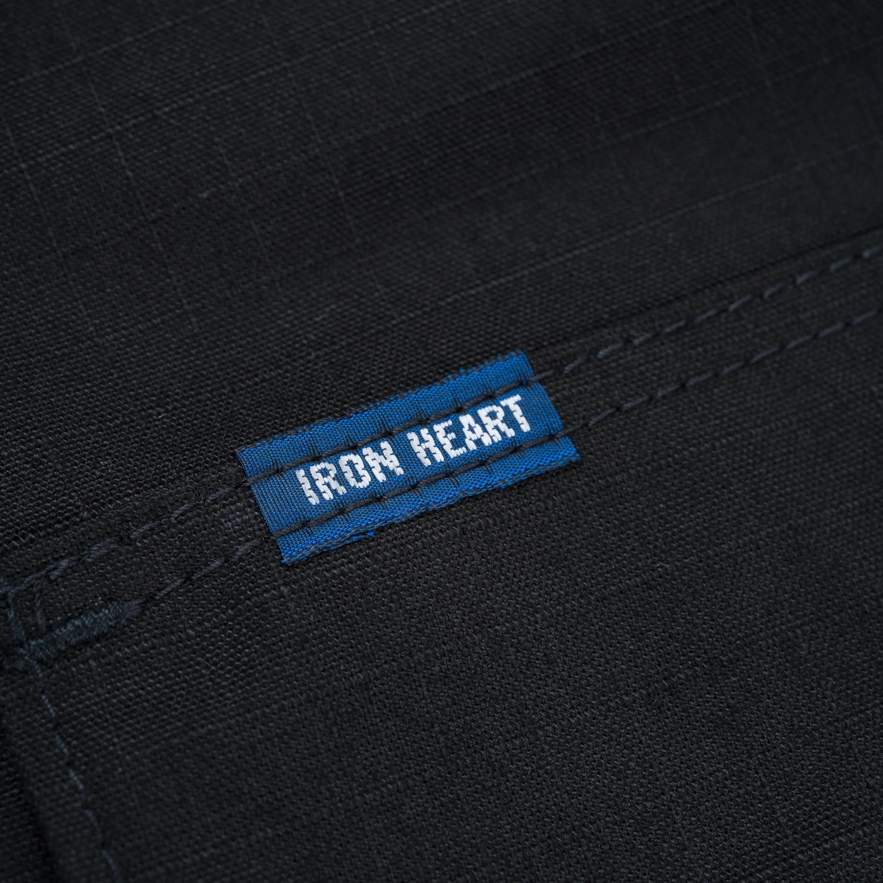 Iron Heart IHSH-415-BLK 8oz Ripstop Short Sleeved Mechanic Shirt - Black