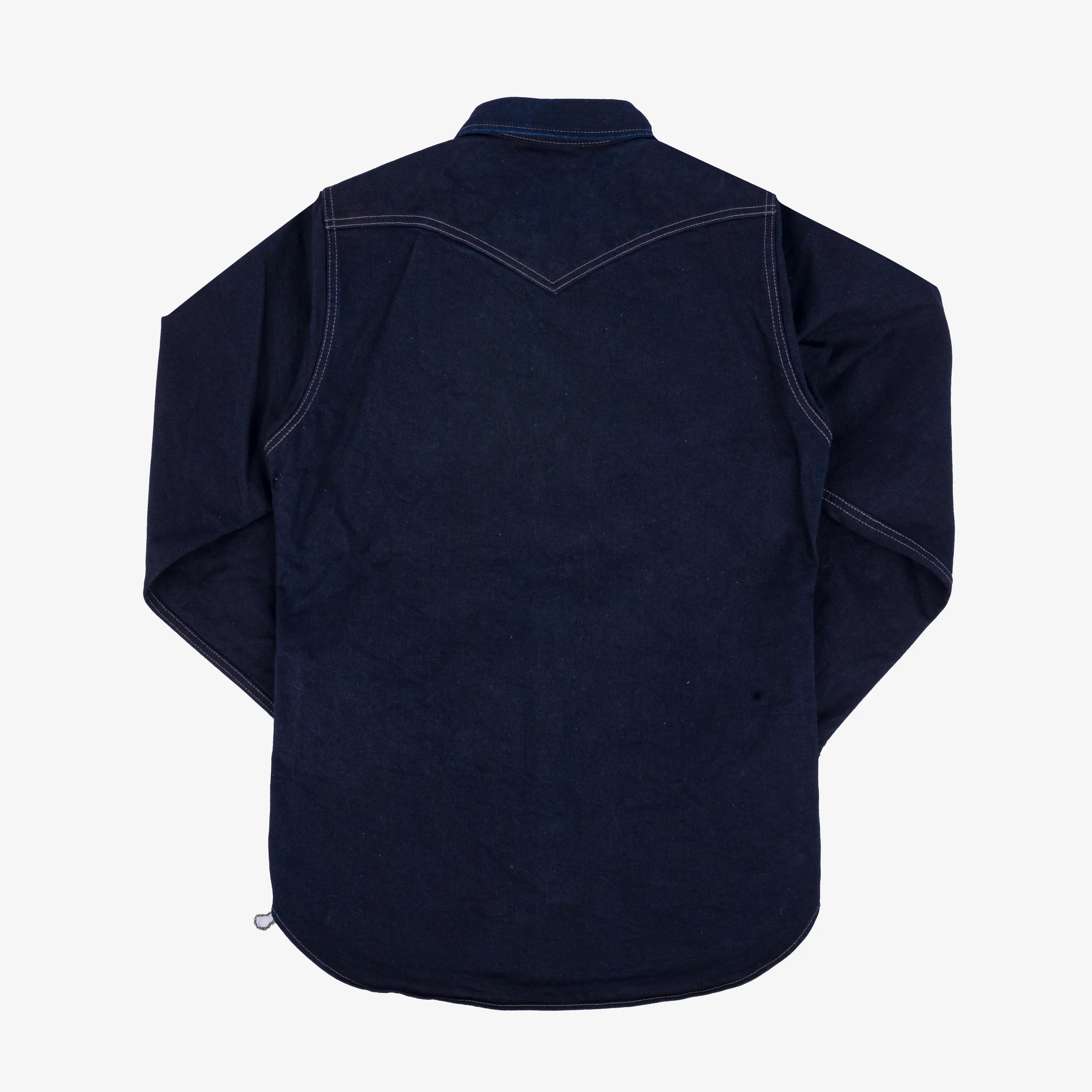 Iron Heart IHSH-295-IB 14oz Selvedge Denim Western Shirt - Indigo/Black