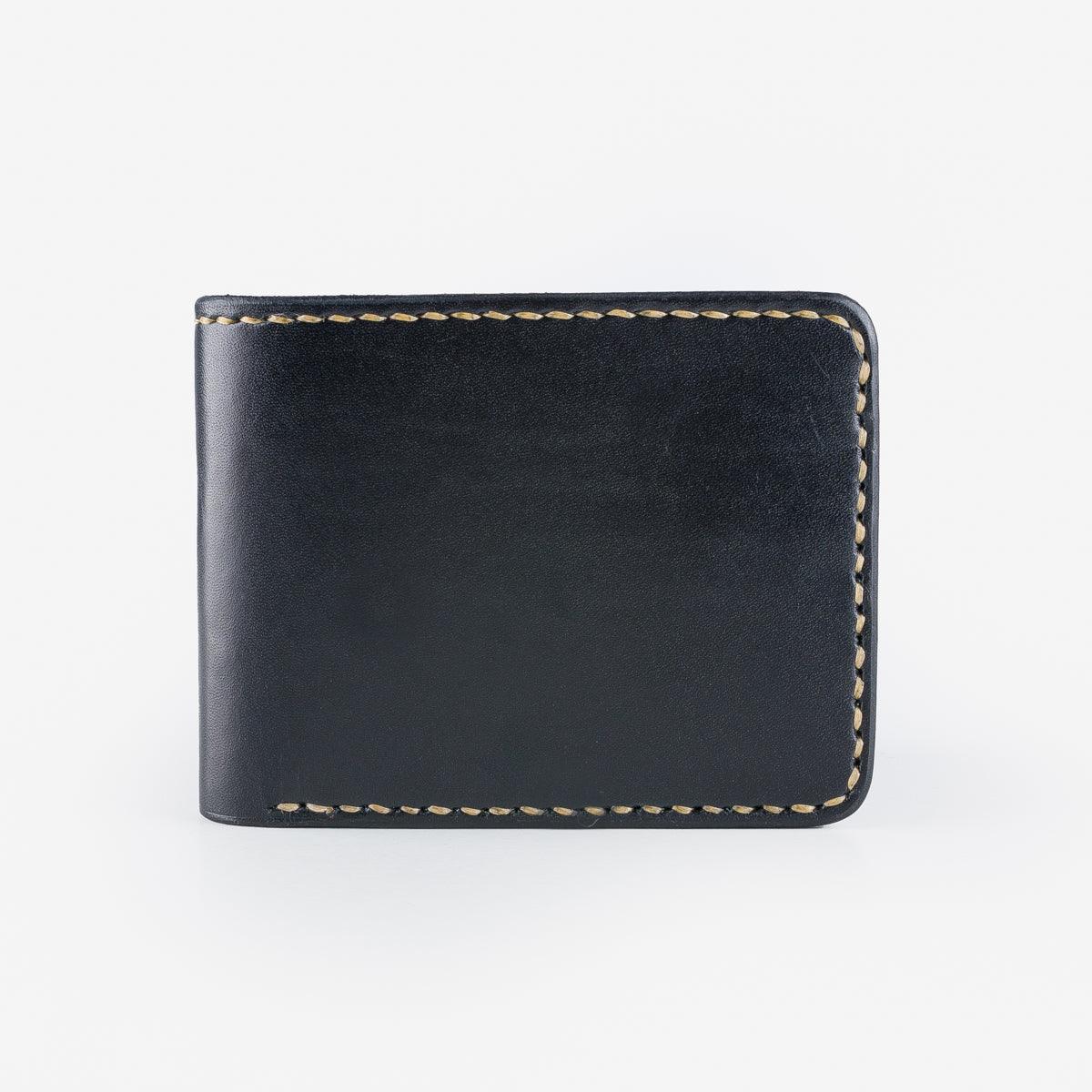 Iron Heart IHG-035-BLK Calf Folding Wallet - Black