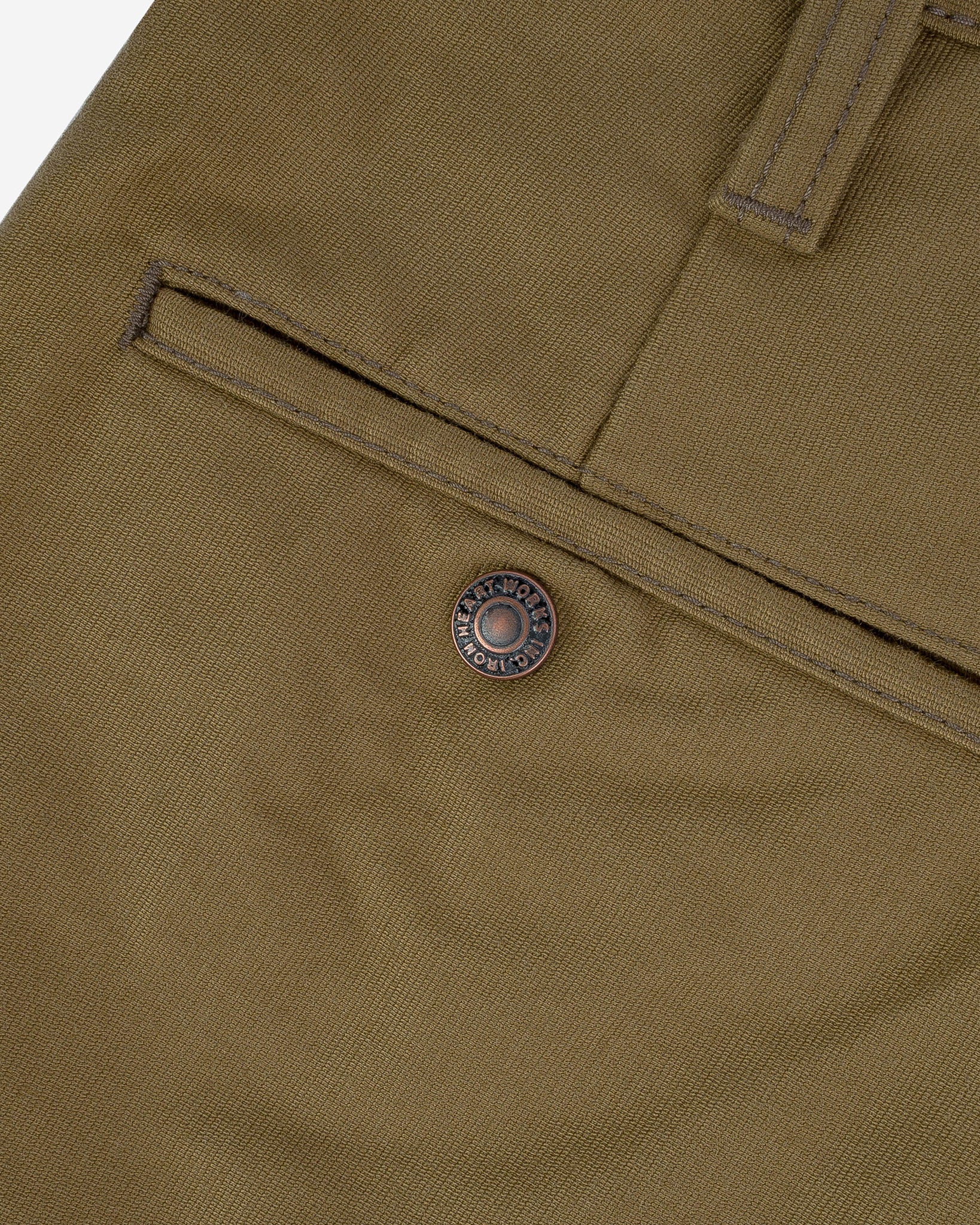 Iron Heart IH-720-KHA 11oz Cotton Whipcord Work Pants - Khaki