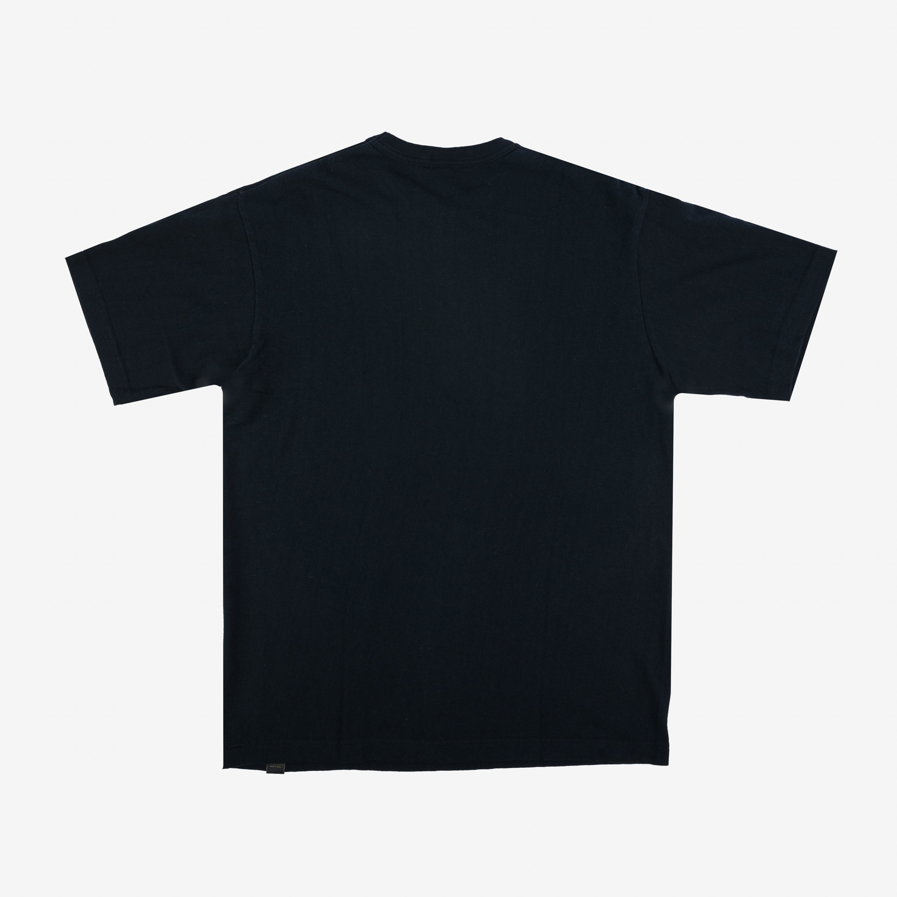 Iron Heart IHT-1610L-BLK 6.5oz Loopwheel Crew Neck T-Shirt (Longer Body) - Black