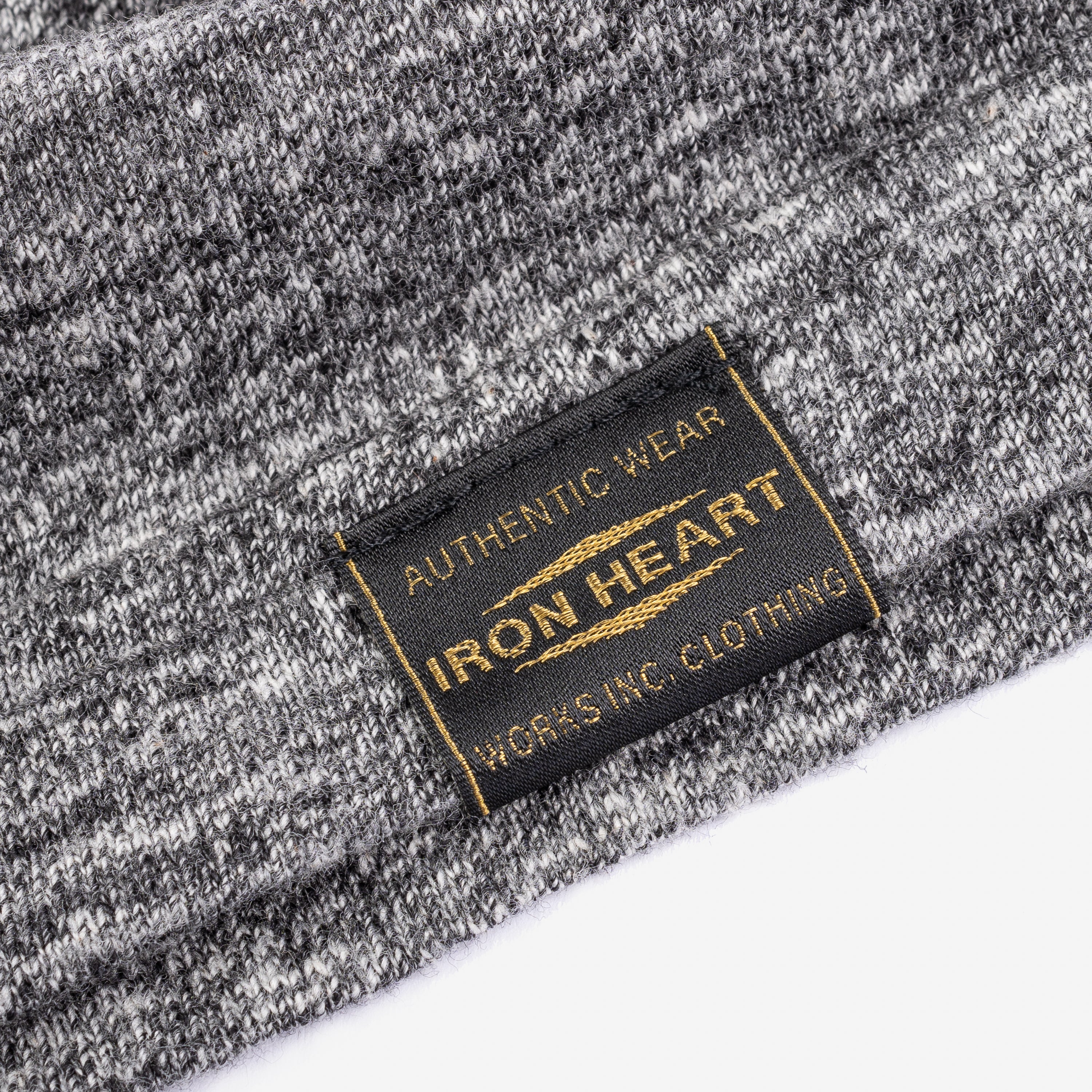 Iron Heart IHT-1610L-GRY 6.5oz Loopwheel Crew Neck T-Shirt (Longer Body) - Grey