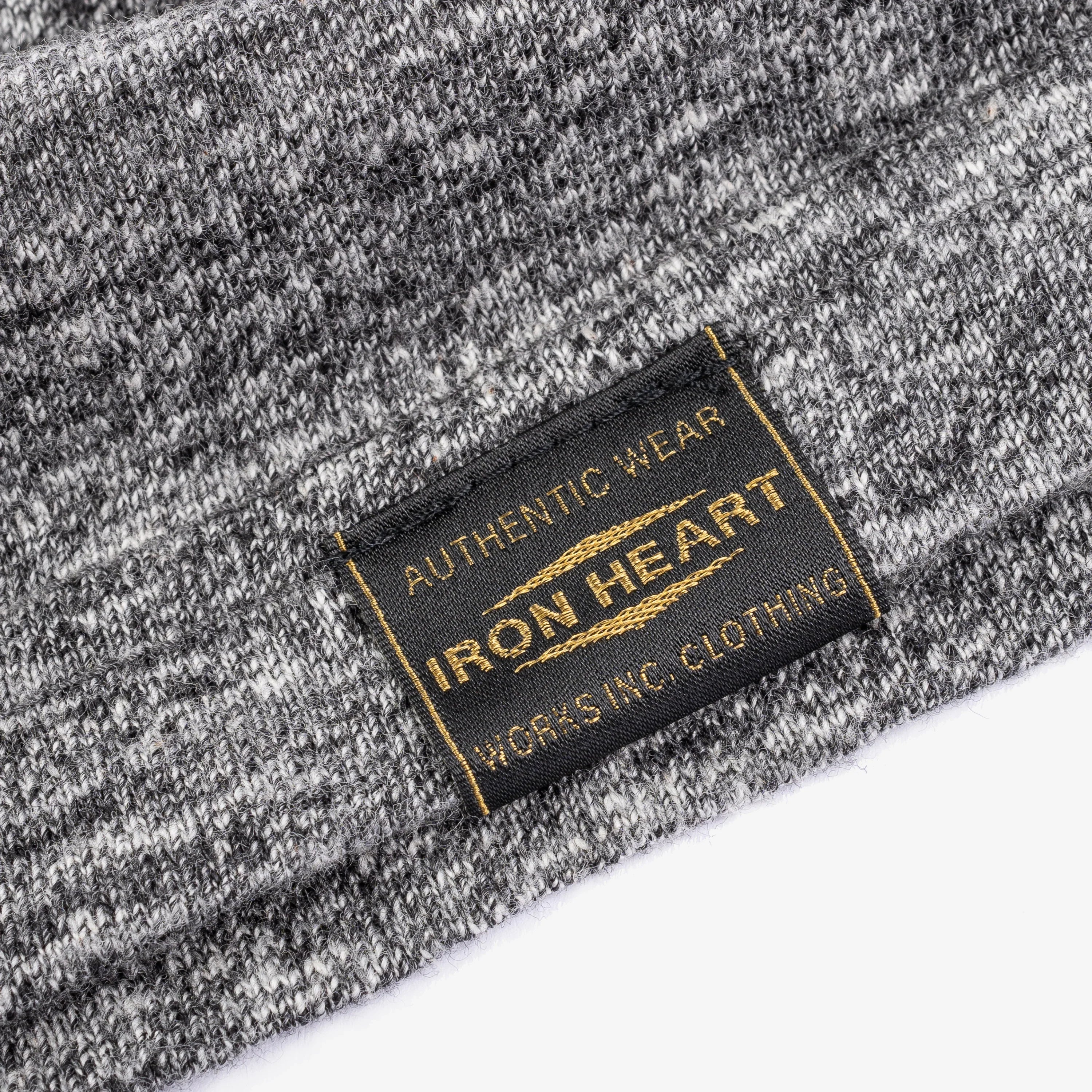 Iron Heart IHT-1610L-GRY 6.5oz Loopwheel Crew Neck T-Shirt (Longer Body) - Grey