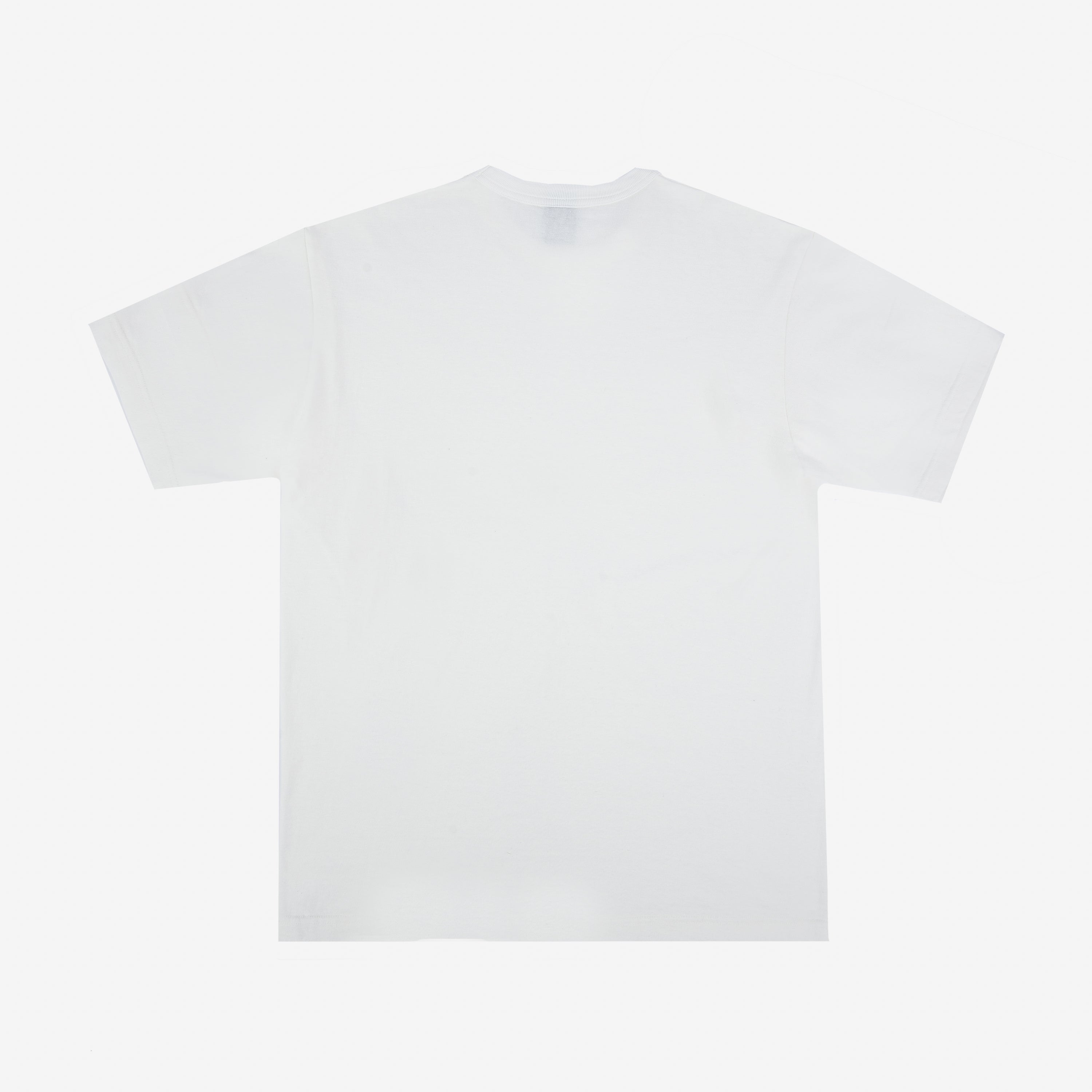 Iron Heart IHT-1610L-WHT 6.5oz Loopwheel Crew Neck T-Shirt (Longer Body) - White