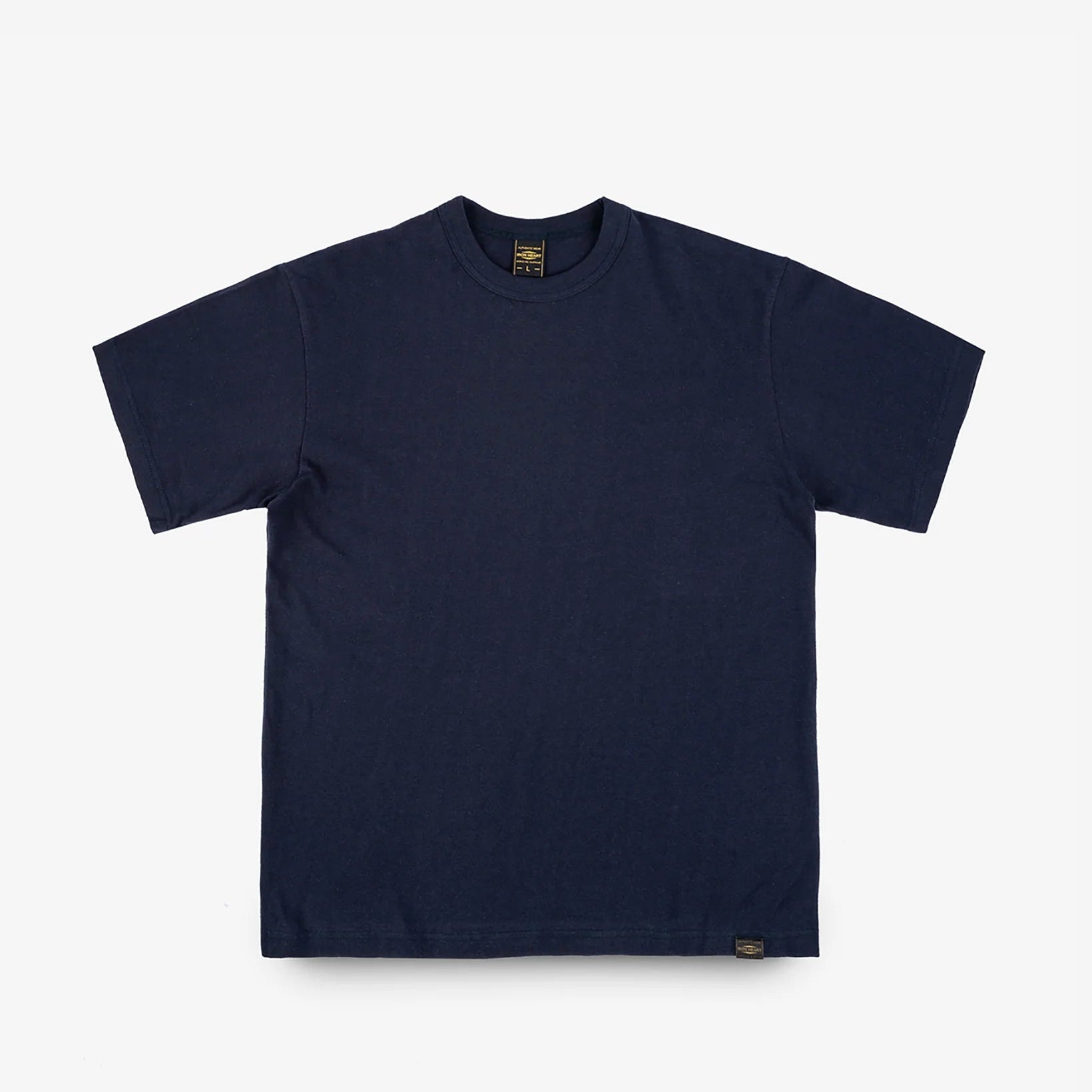 Iron Heart IHT-1610L-NVY 6.5oz Loopwheel Crew Neck T-Shirt (Longer Body) - Navy