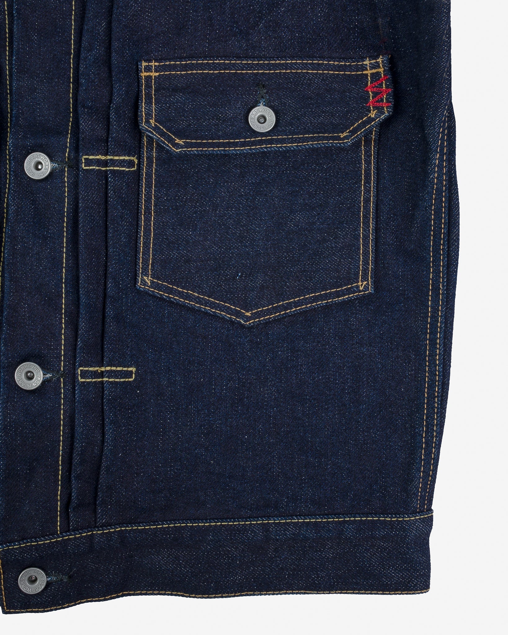 Iron Heart IHJ-139-IND 19oz Selvedge Denim Type II Jacket - Indigo
