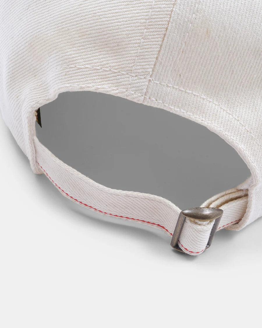 Dehen 1920 Unstructured 2-Tone Baseball Hat - Natural Selvedge Denim & Indigo Sashiko