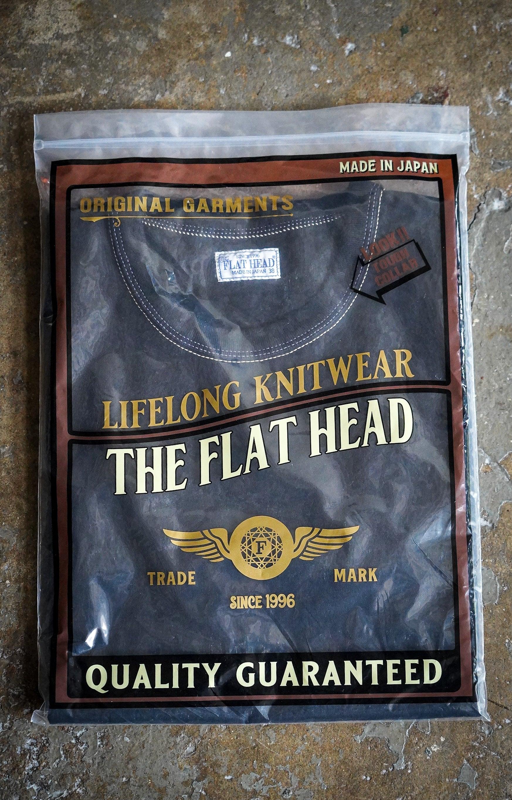 The Flat Head FN-THC-101 9oz Heavyweight Tee - Black