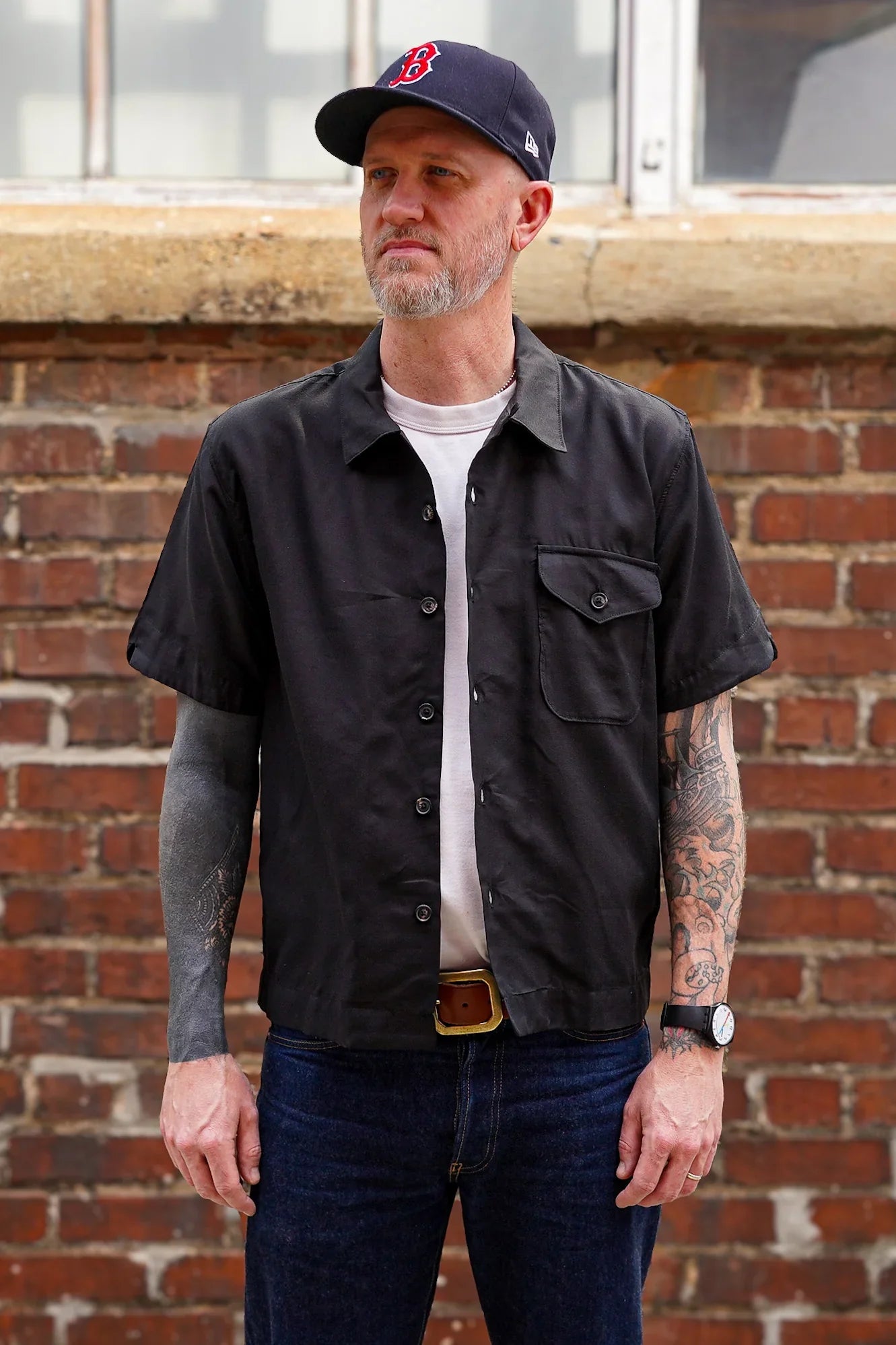 Freenote Cloth Jove Tencel Shirt - Black