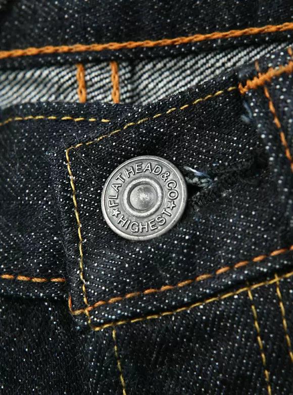 The Flat Head FN-3004 14.5oz Wide Tapered Selvedge Denim - Indigo