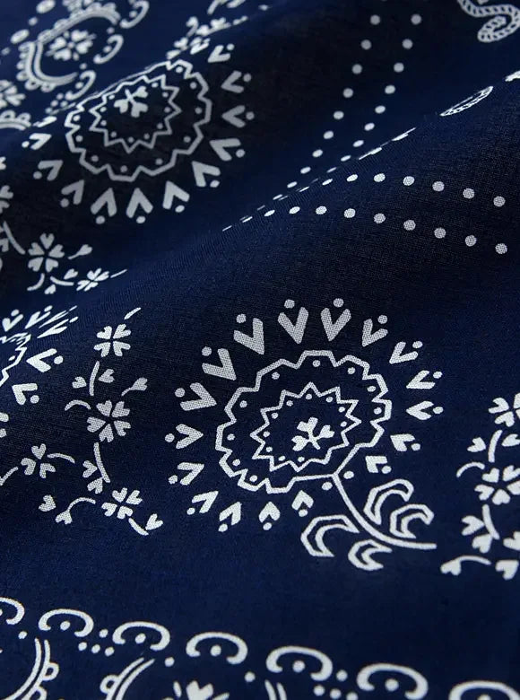 The Flat Head FN-GB-101 Bandana - Navy