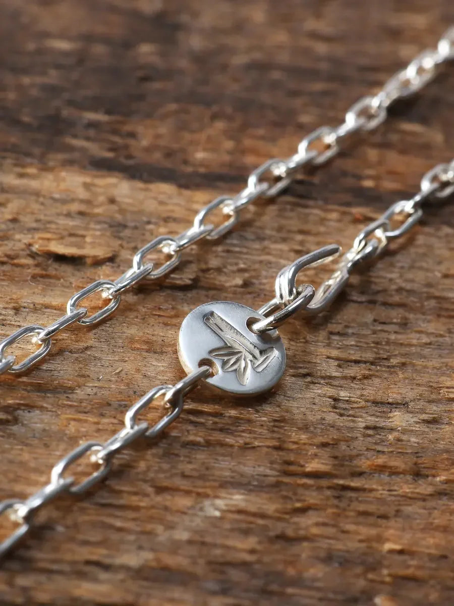 The Flat Head FN-JC-003 Silver Chain - 50cm