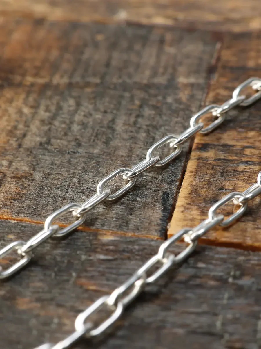The Flat Head FN-JC-003 Silver Chain - 50cm
