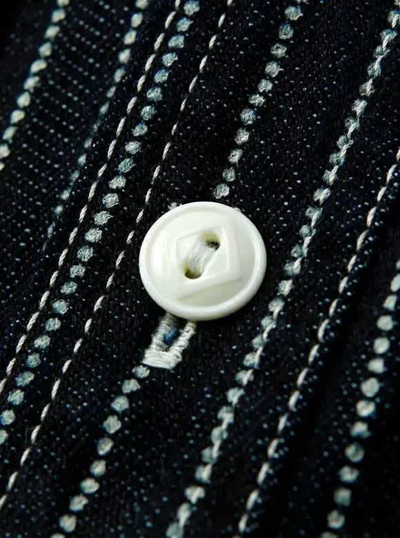 The Flat Head FN-SDK-702L 10oz Denim Wabash Work Shirt