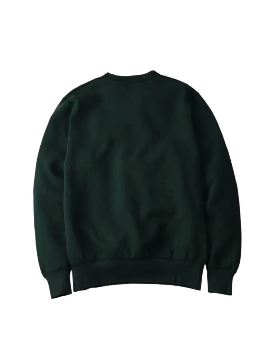The Flat Head FN-SWC-301 Loopwheel Crewneck Sweatshirt - Green