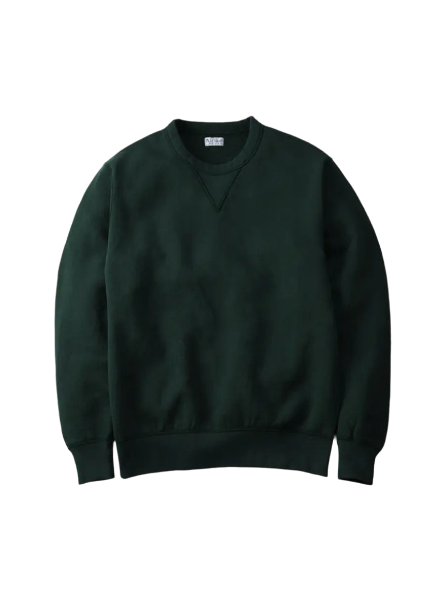 The Flat Head FN-SWC-301 Loopwheel Crewneck Sweatshirt - Green