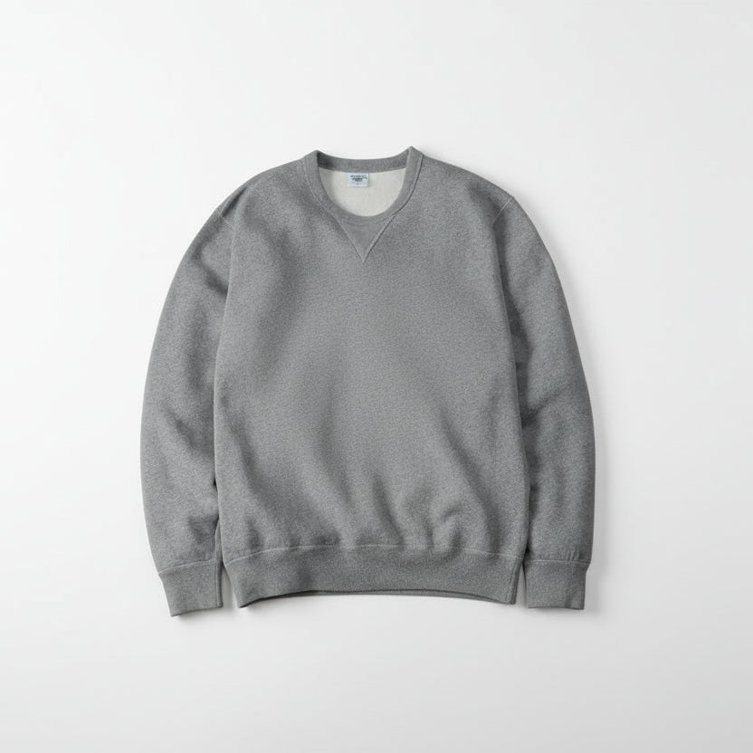 The Flat Head FN-SWC-301 Loopwheel Crewneck Sweatshirt - Grey