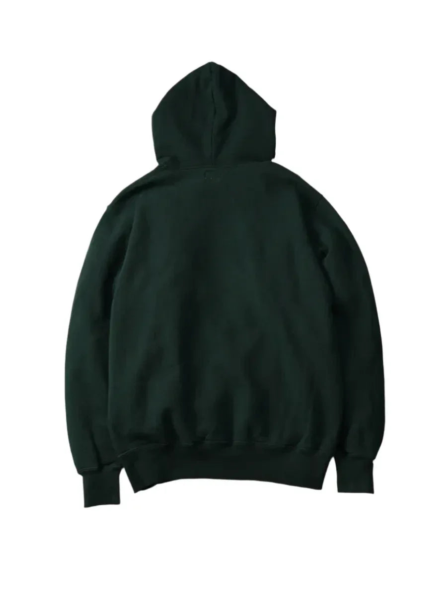 The Flat Head FN-SWP-301 Loopwheel Hooded Sweatshirt - Green