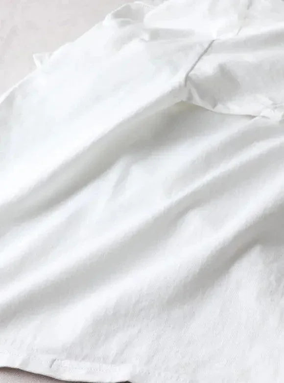 The Flat Head FN-THC-101 9oz Heavyweight Tee - White