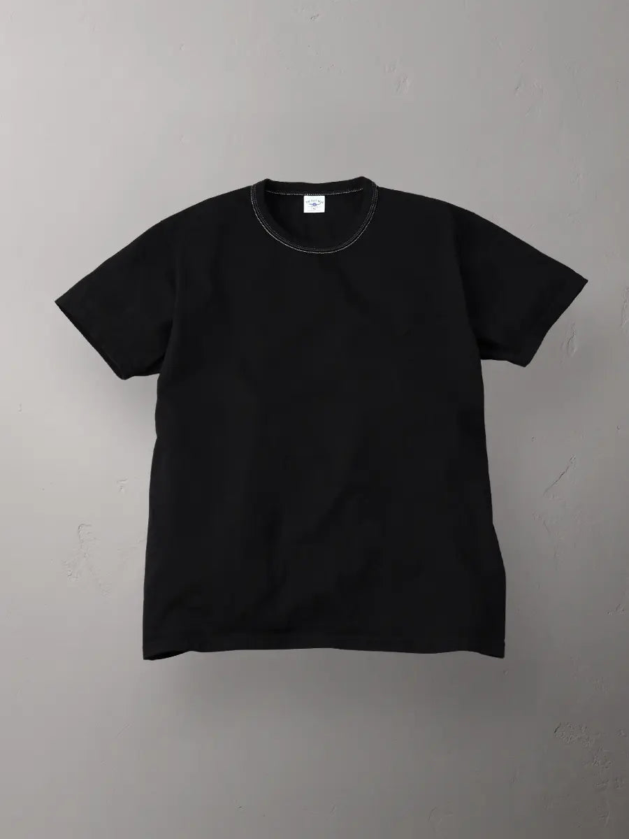 The Flat Head FN-THC-101 9oz Heavyweight Tee - Black