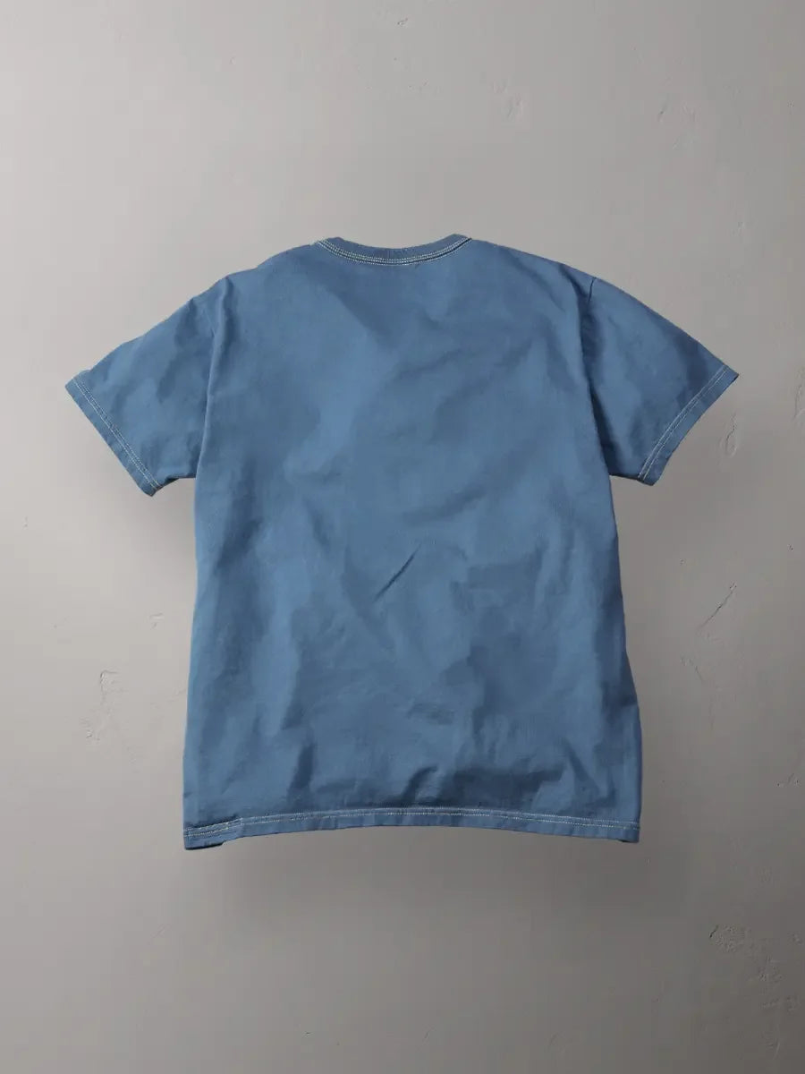 The Flat Head FN-THC-101 9oz Heavyweight Tee - Blue