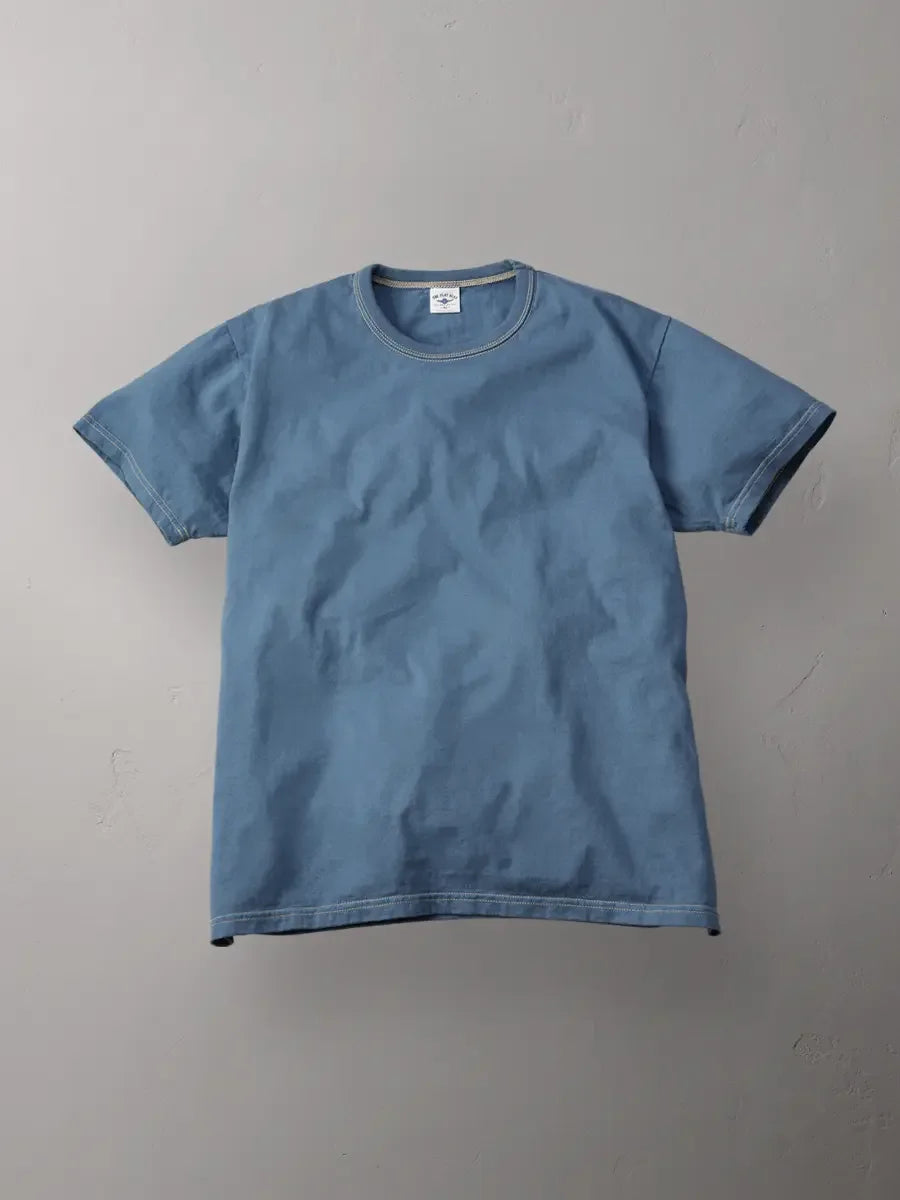 The Flat Head FN-THC-101 9oz Heavyweight Tee - Blue