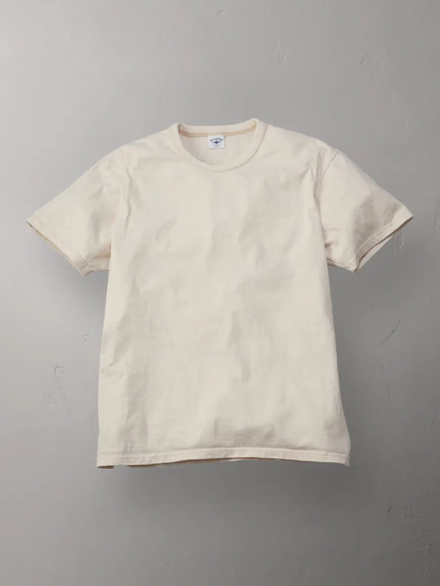 The Flat Head FN-THC-101 9oz Heavyweight Tee - Natural
