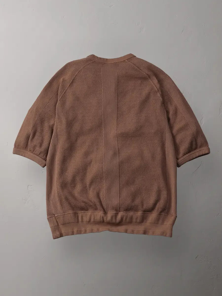The Flat Head FN-THW-002 Thermal Raglan T-Shirt - Brown