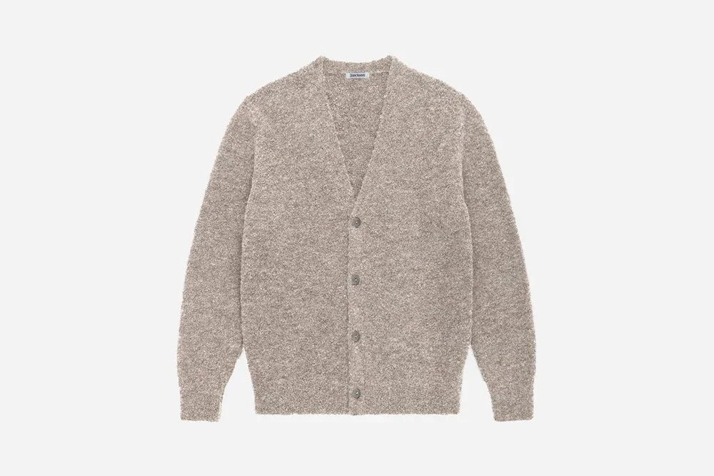 3sixteen V-Neck Cardigan - Khaki Boucle Alpaca