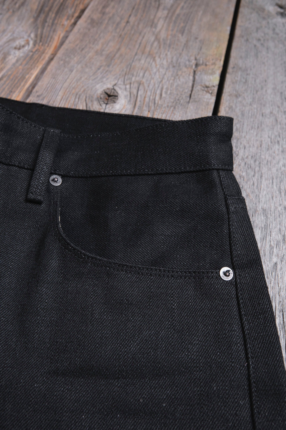 Freenote Cloth Modesto Wide Leg - 17oz Double Black Slub