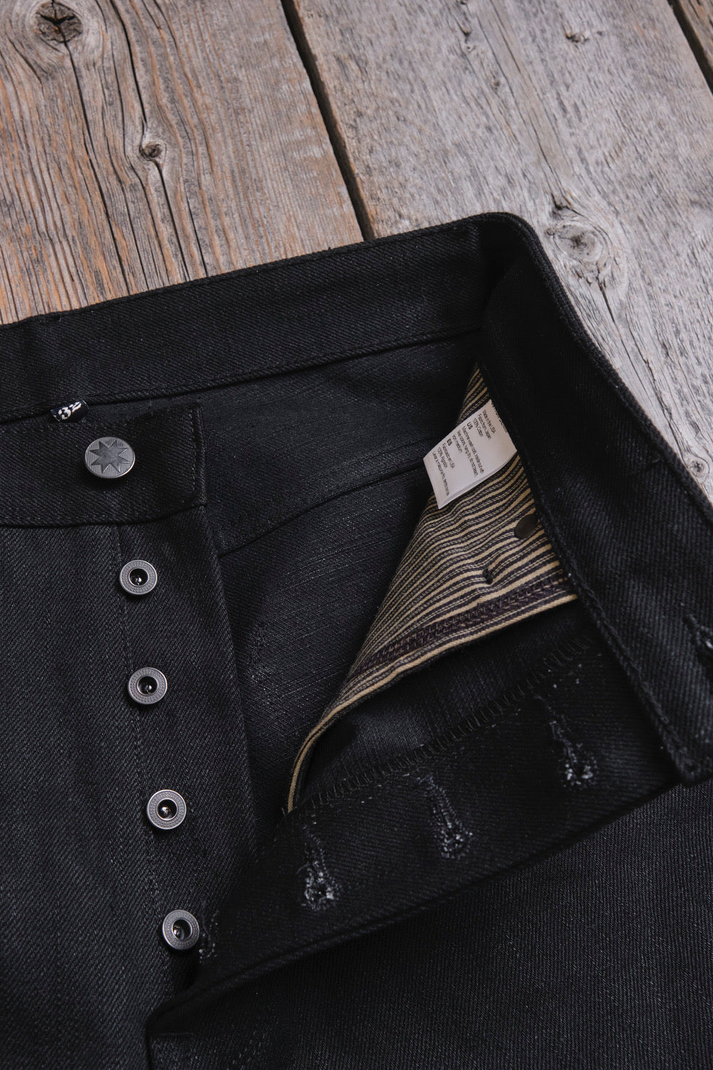 Freenote Cloth Modesto Wide Leg - 17oz Double Black Slub