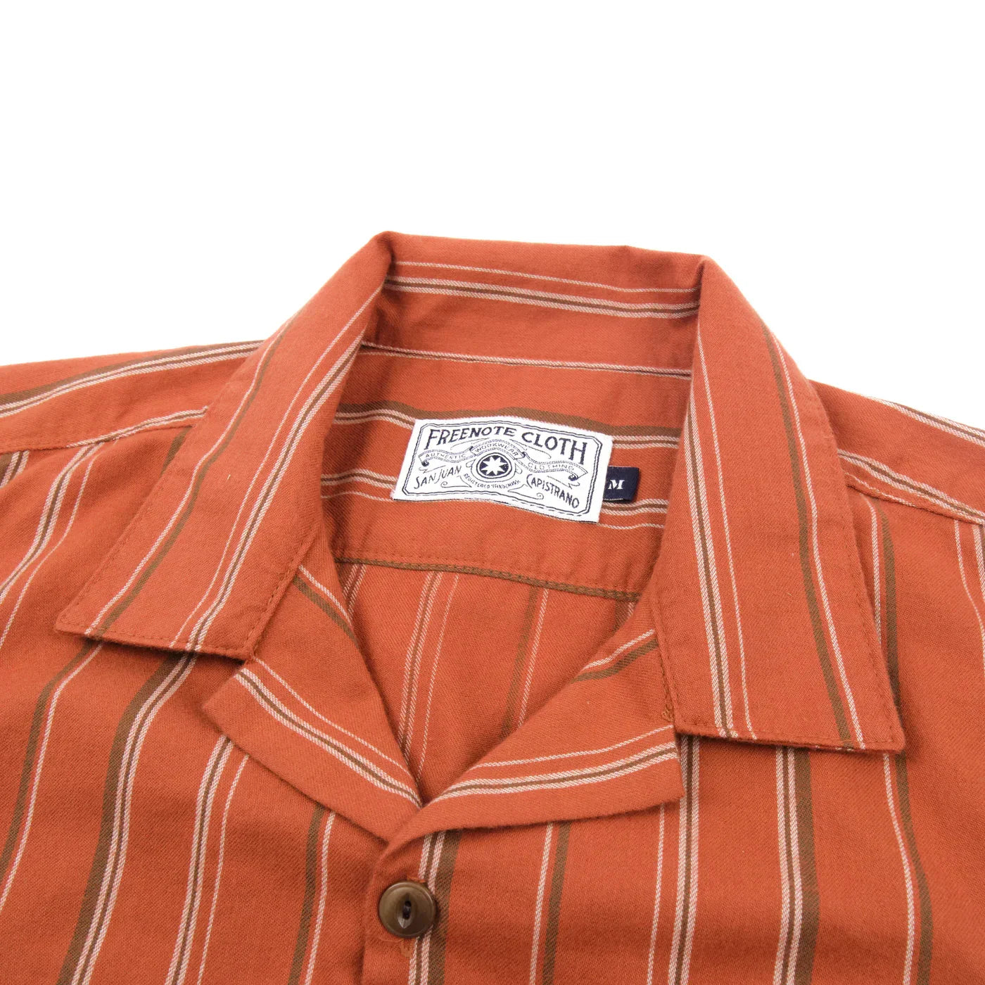 Freenote Cloth Dayton Shirt - Orange Stripe