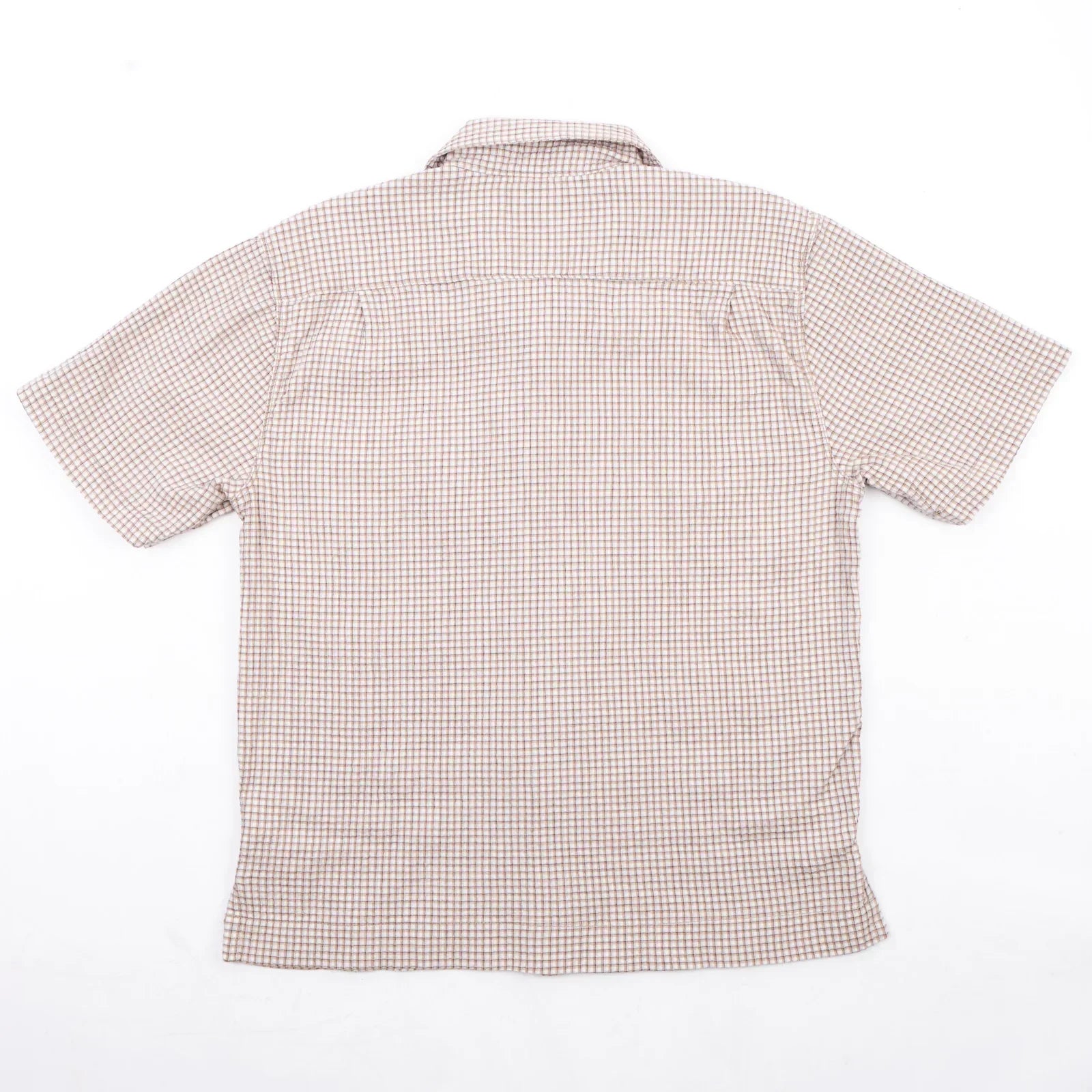 Freenote Cloth Cayucos Shirt - White Plaid Seersucker