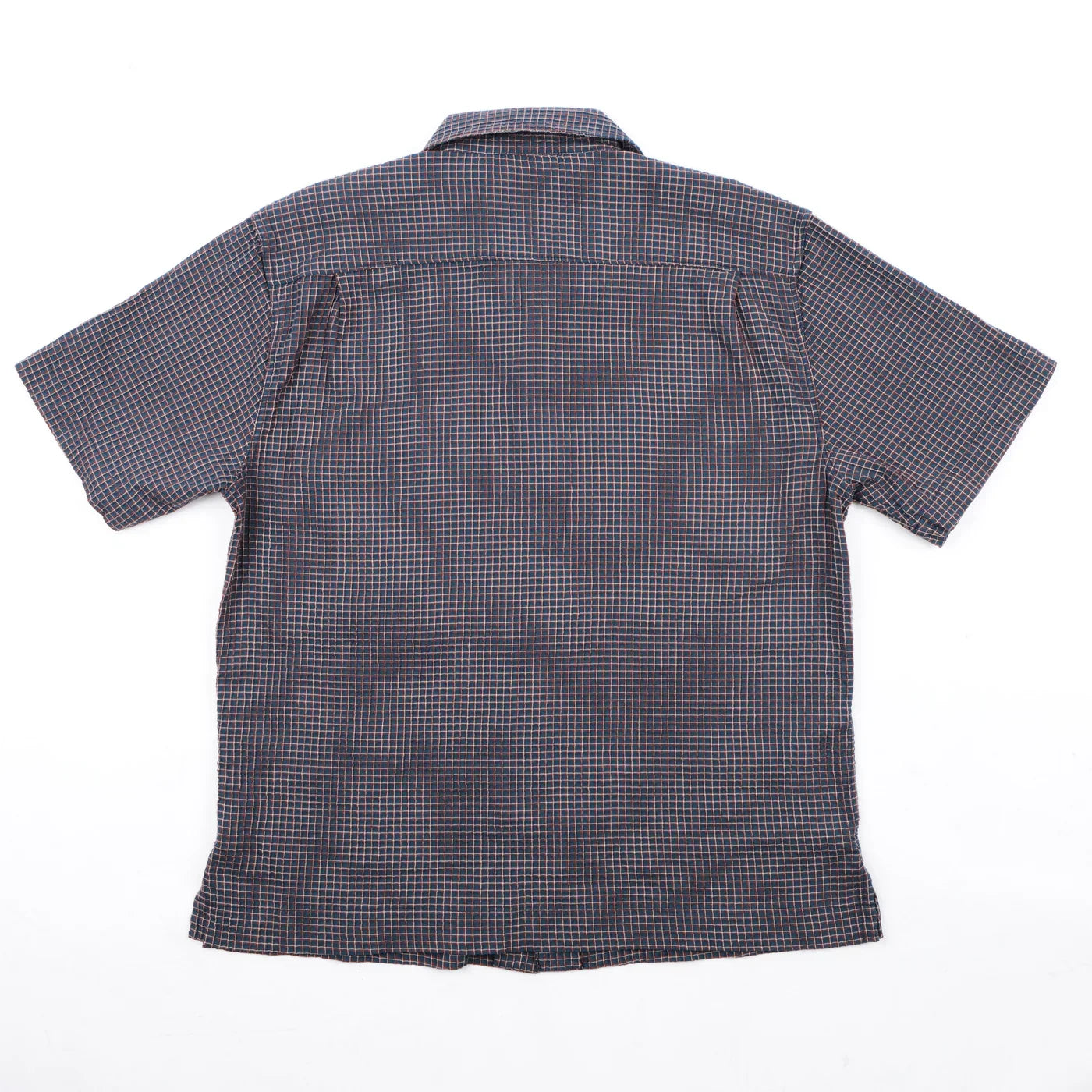 Freenote Cloth Cayucos Shirt - Navy Plaid Seersucker