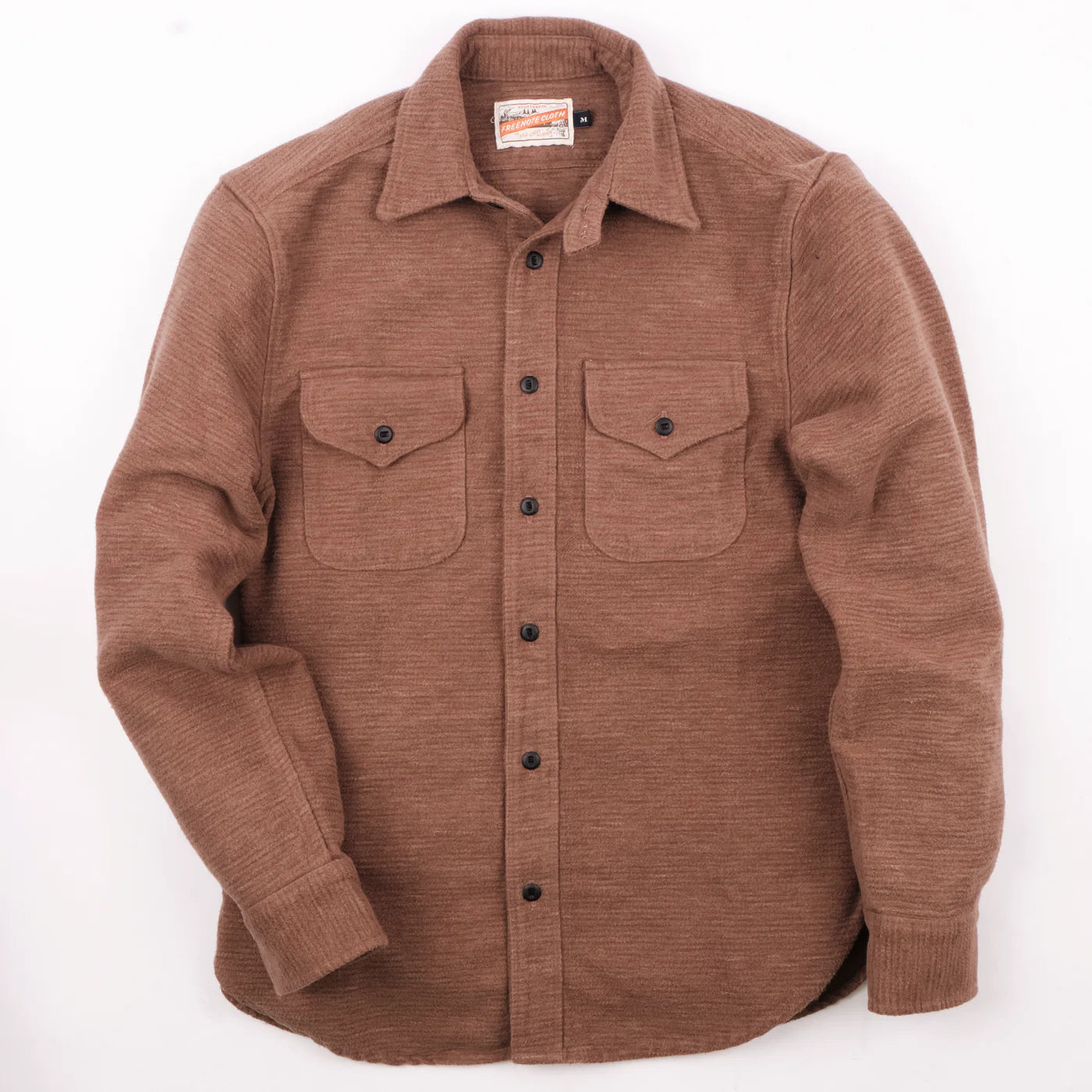 Freenote Cloth Wells Shirt - Tan Brushed Corduroy