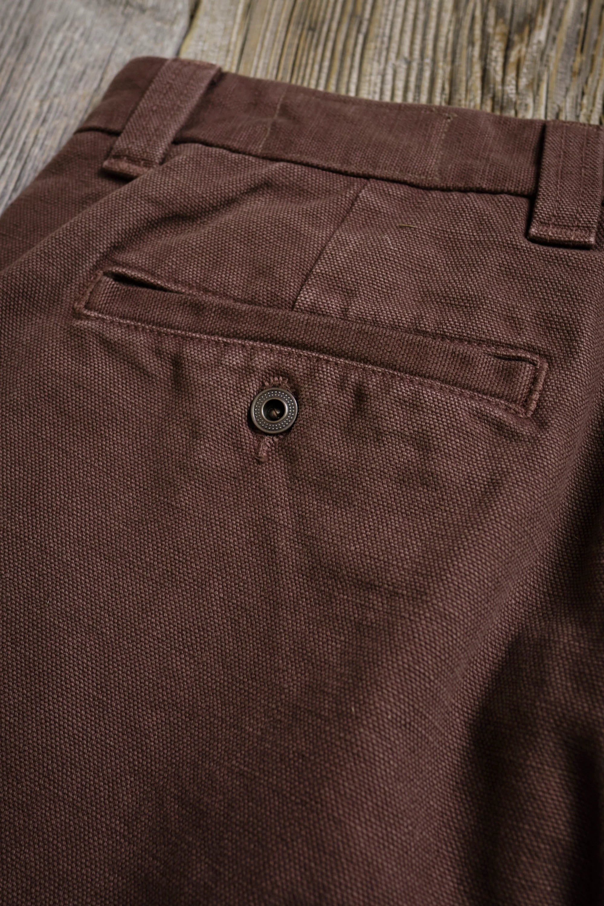 Freenote Cloth Deck Pant Straight Fit 14oz Slub - Bark