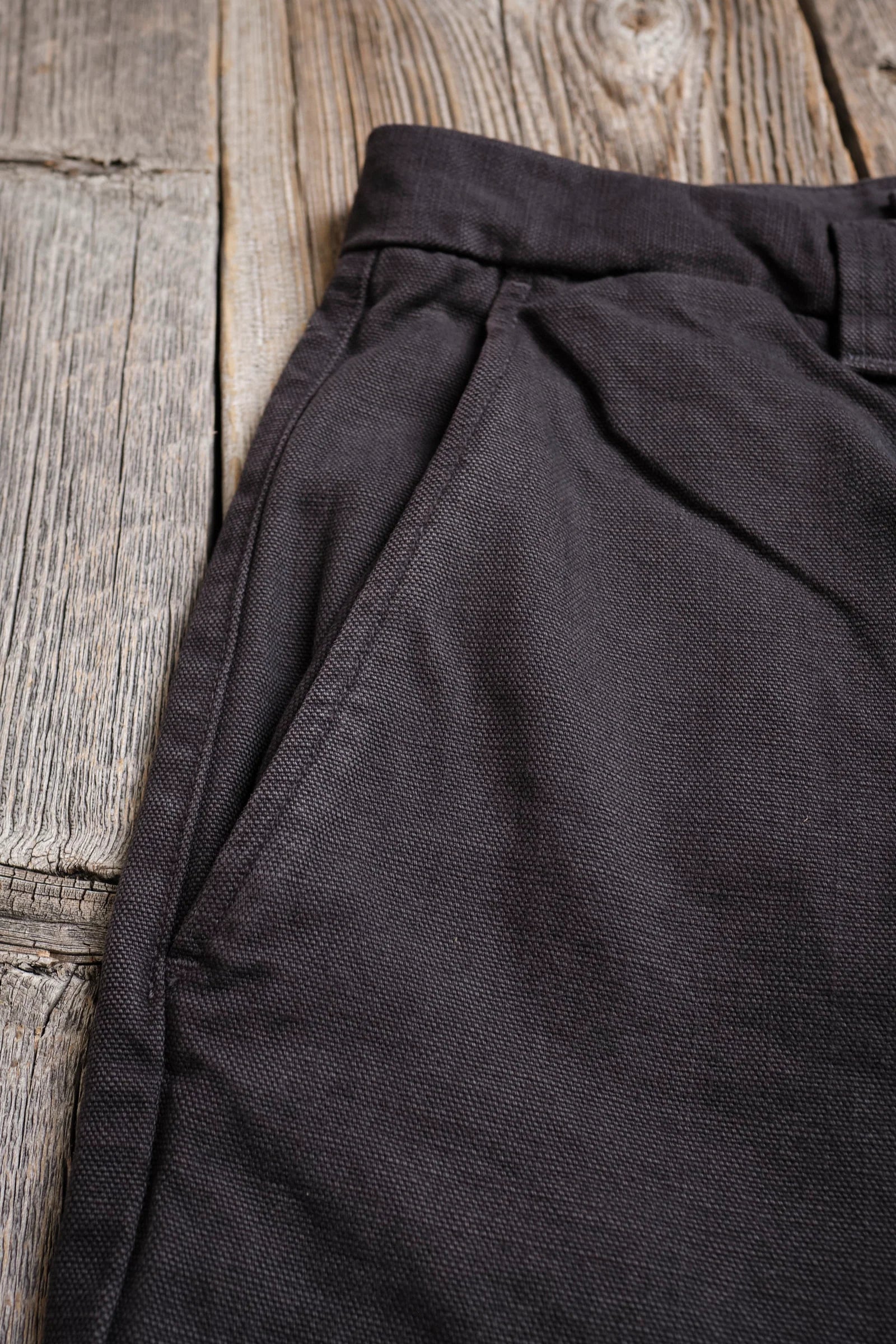 Freenote Cloth Deck Pant Straight Fit 14oz Slub - Black