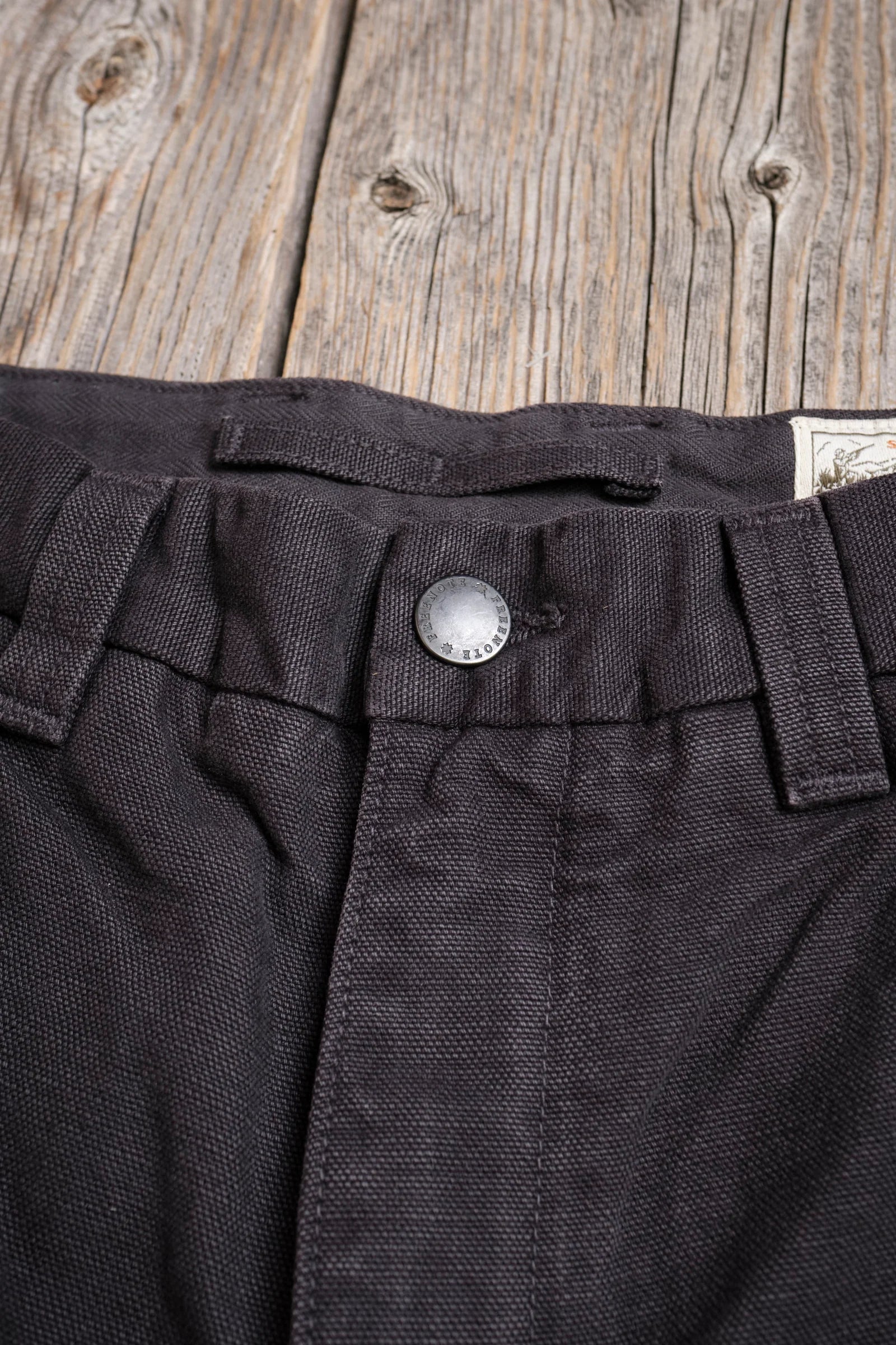 Freenote Cloth Deck Pant Straight Fit 14oz Slub - Black