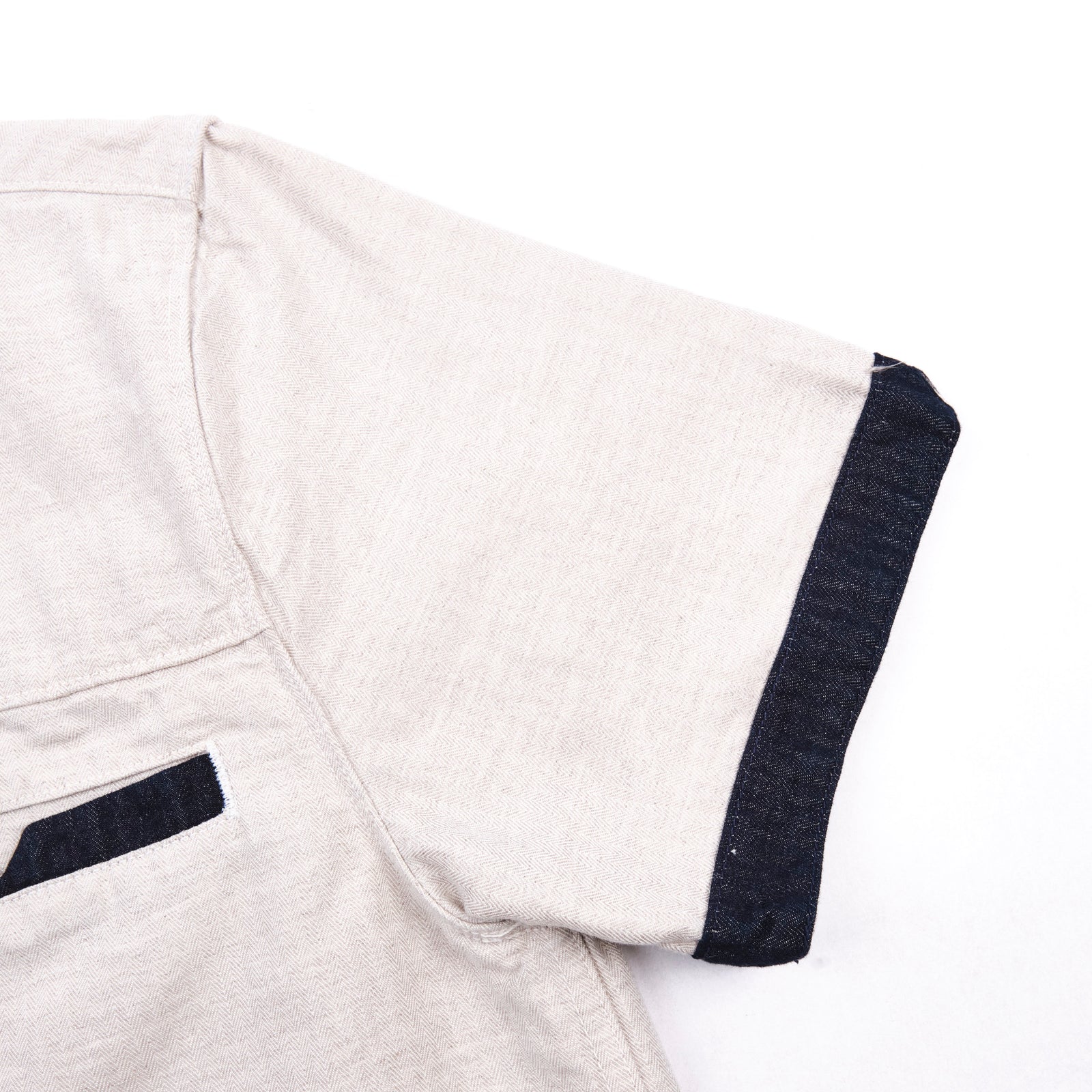 Freenote Cloth Yorba Shirt - White Herringbone