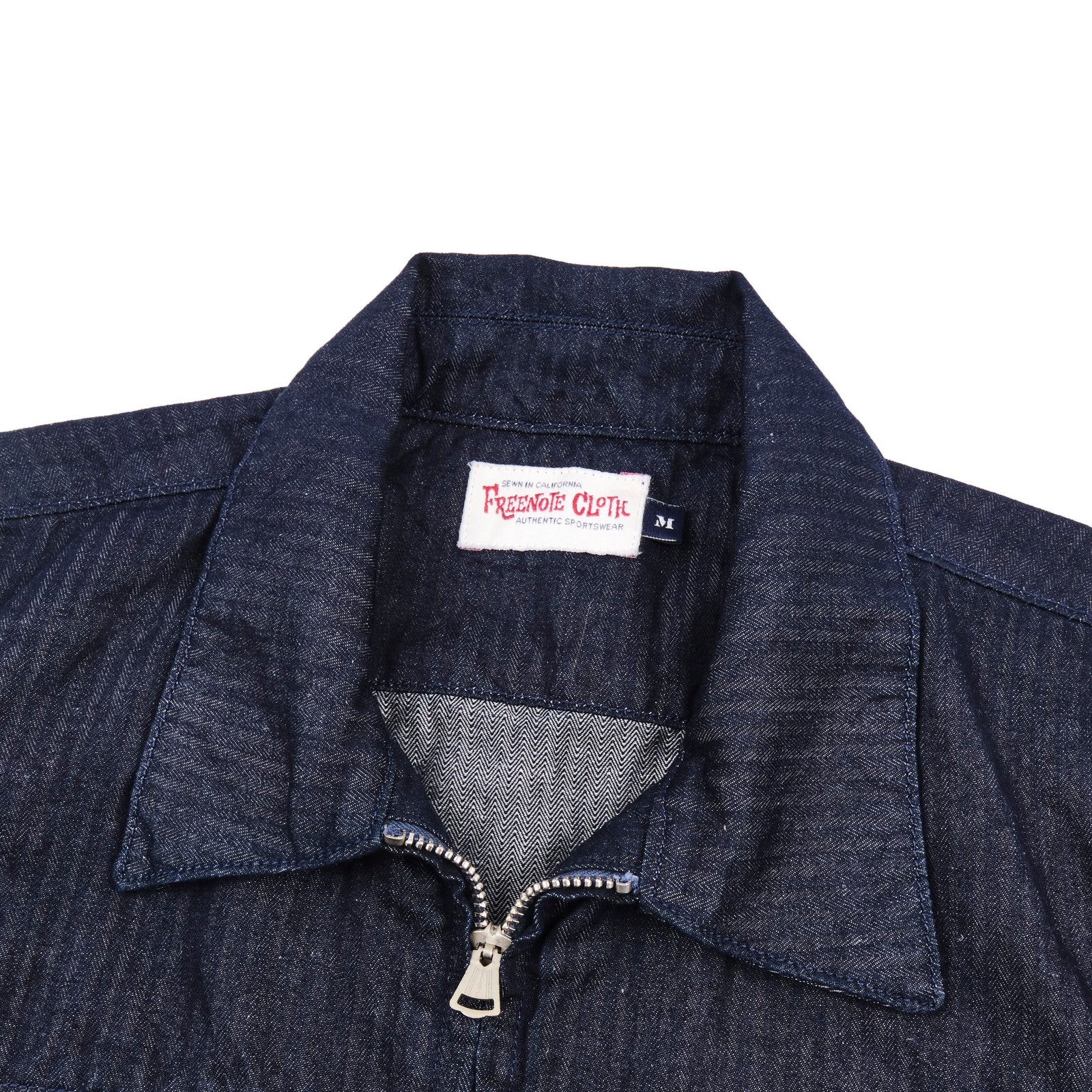 Freenote Cloth Yorba Shirt - Navy Herringbone