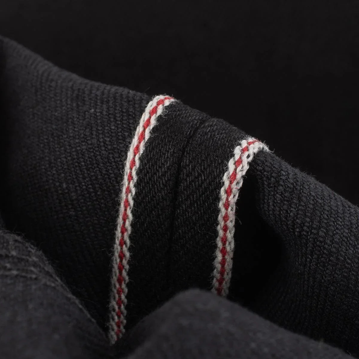 Iron Heart IH-555S-142bb 14oz Selvedge Denim Super Slim Cut Jeans - Black/Black