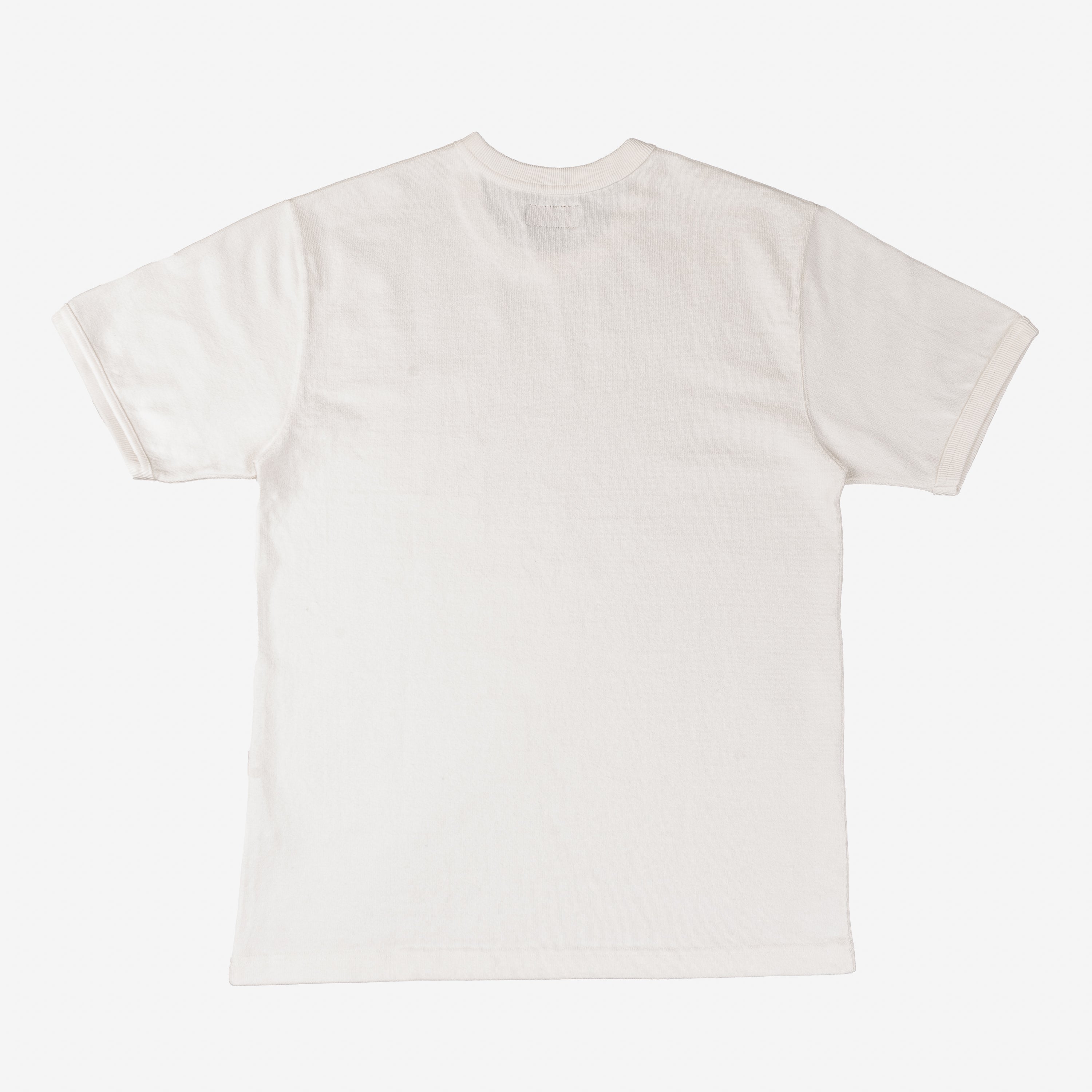 Iron Heart IHT-1600-WHT 11oz Cotton Knit Crew Neck T-Shirt - White