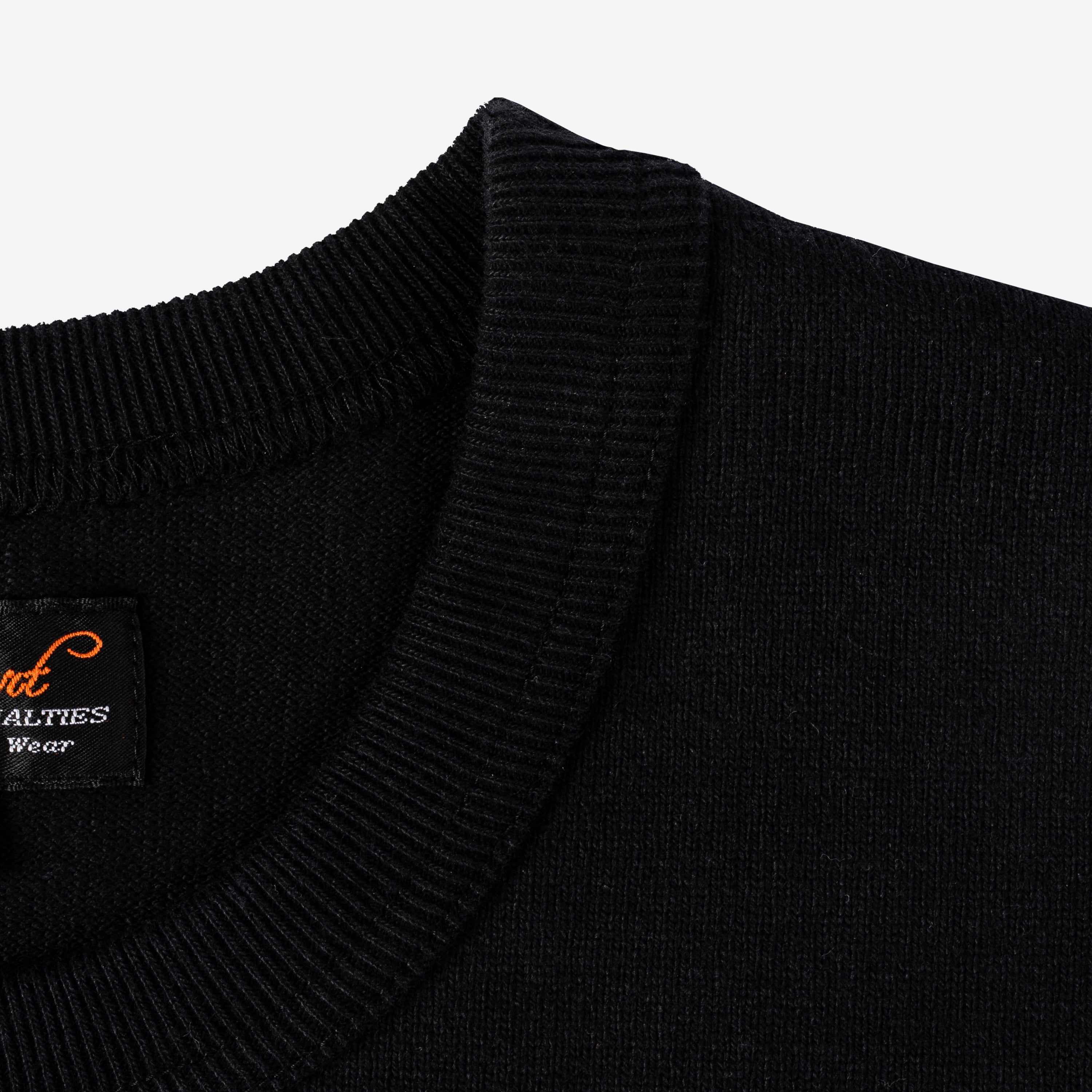 Iron Heart IHT-1600-BLK 11oz Cotton Knit Crew Neck T-Shirt - Black
