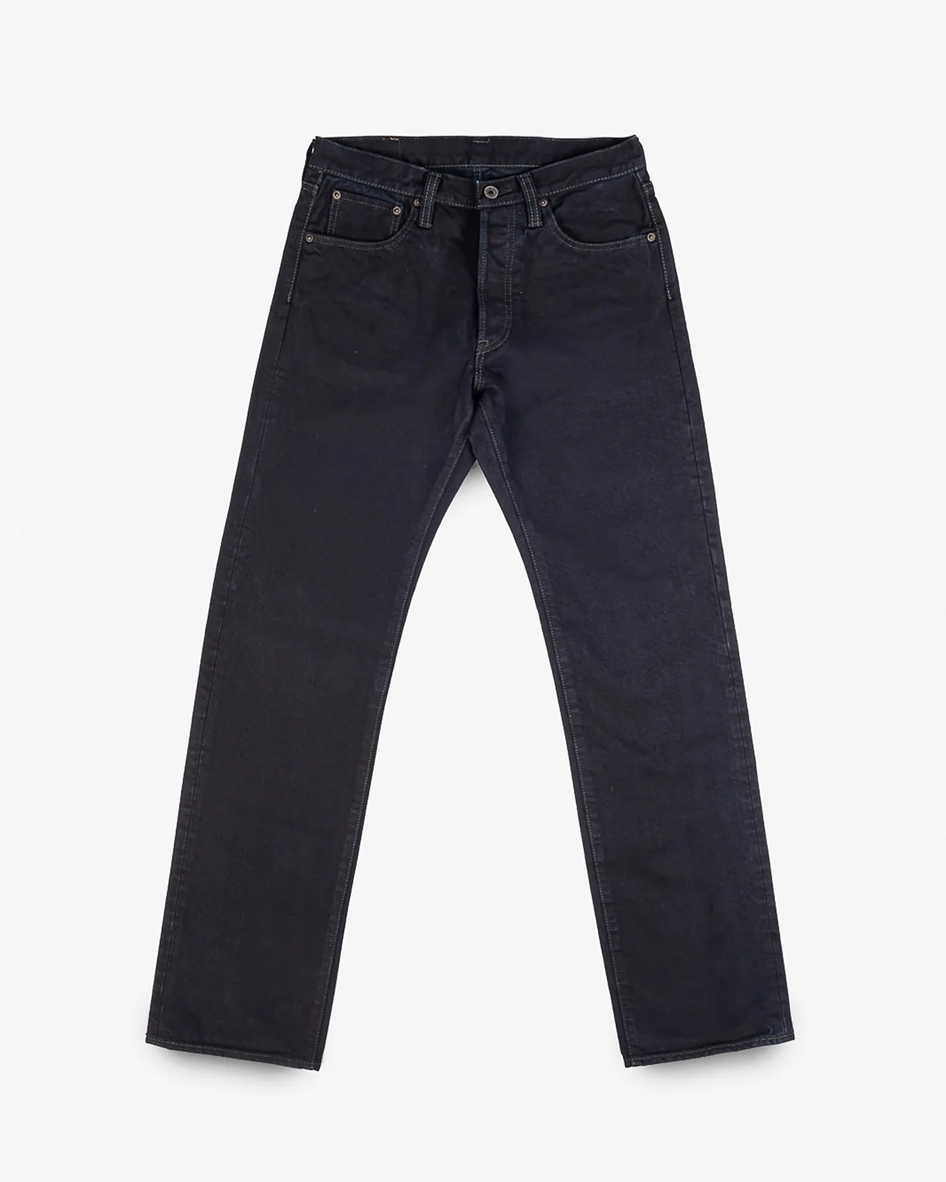 Iron Heart IH-634S-142od 14oz Selvedge Denim Straight Cut Jeans - Indigo Overdyed Black