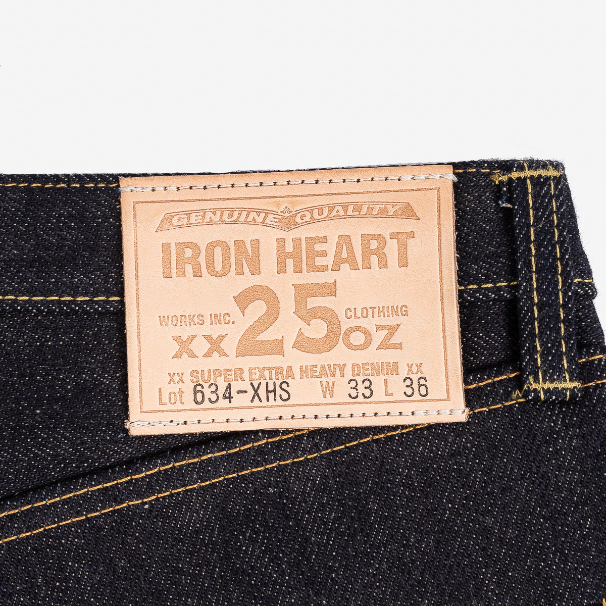 Iron Heart IH-634-XHS - 25oz Selvedge Denim Straight Cut Jeans